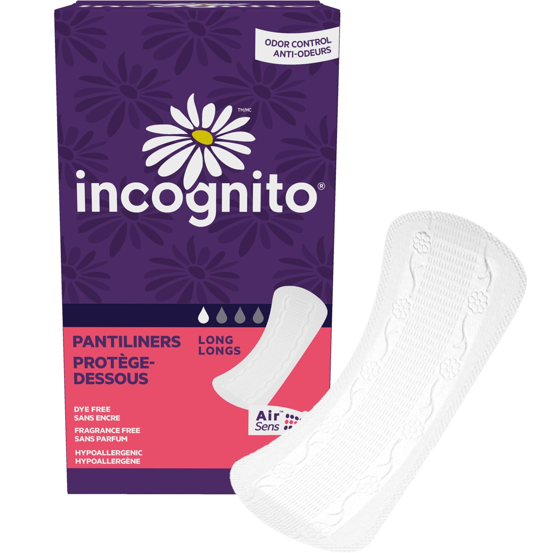 Incognito Panty Liners, Regular Absorbency