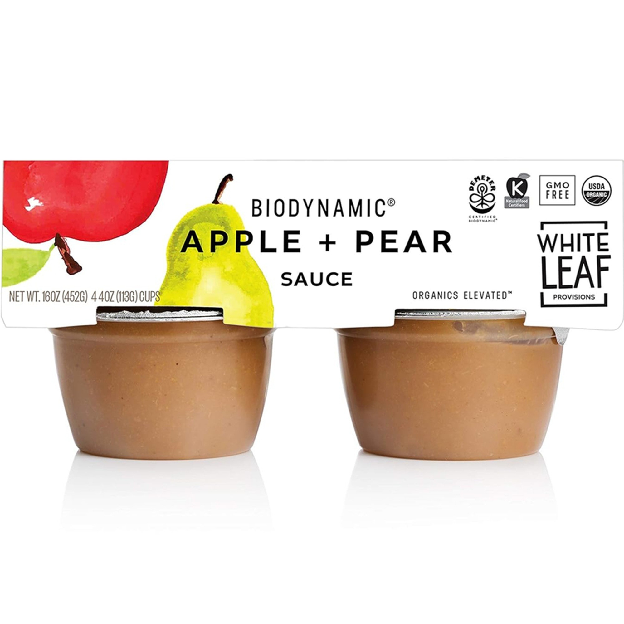 White Leaf Provisions Biodynamic Apple and Pear Sauce