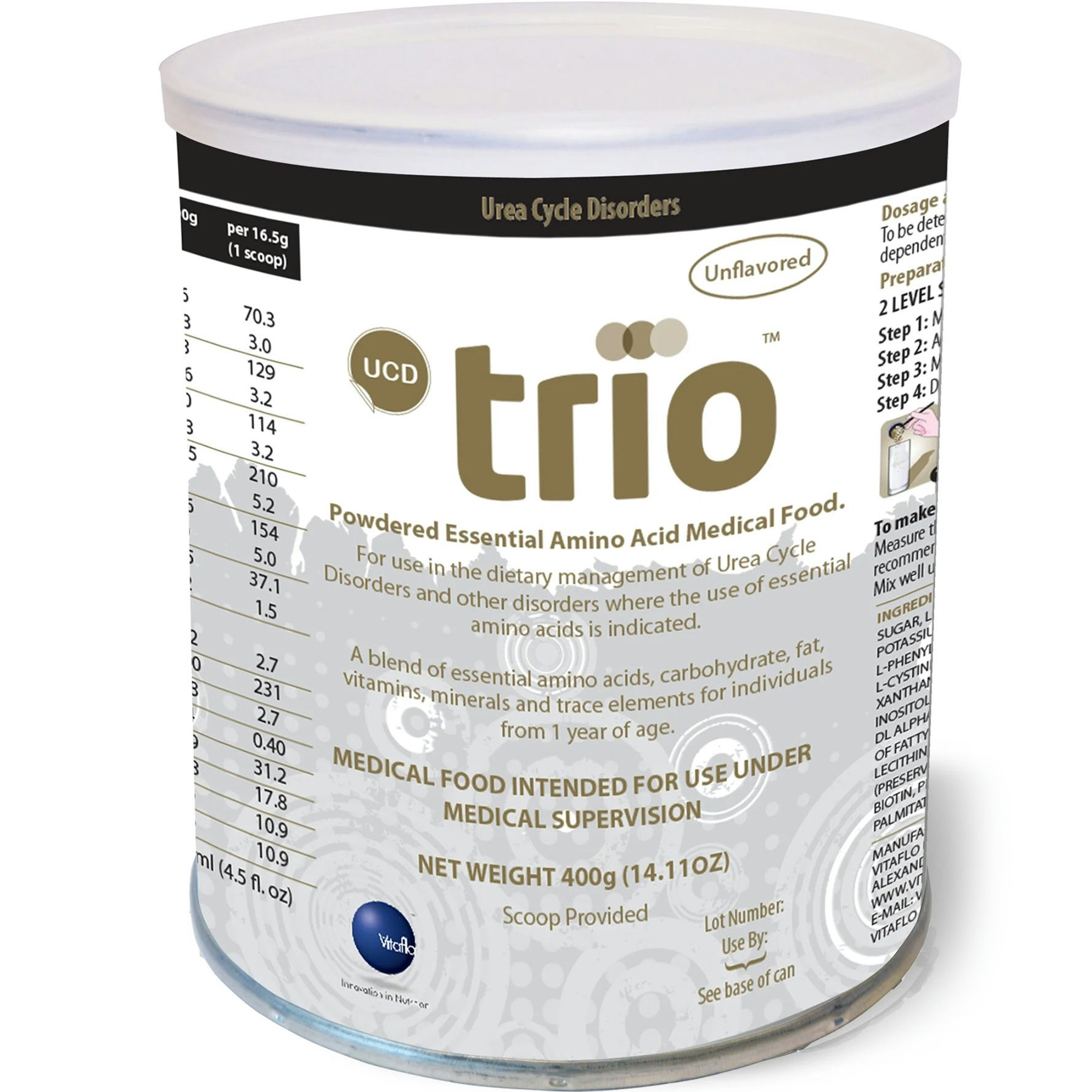 Vitaflo UCD Trio Powdered Medical Food, 400g