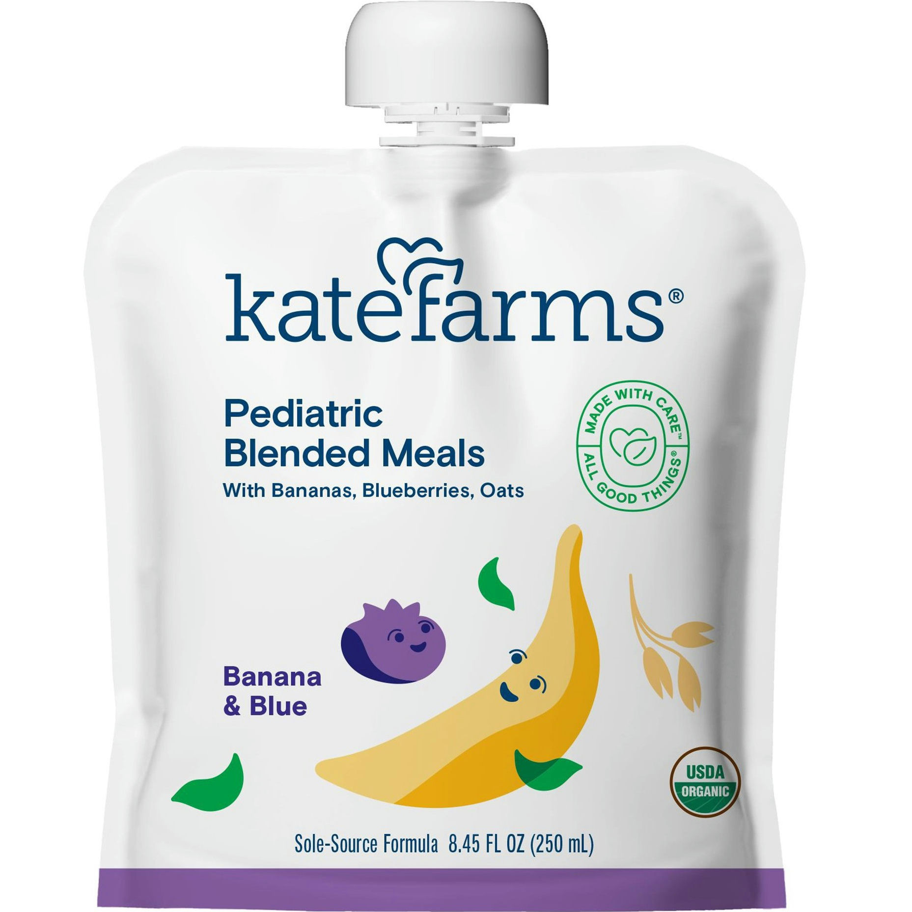 Kate Farms Pediatric Blended Meals, 8.45 oz.