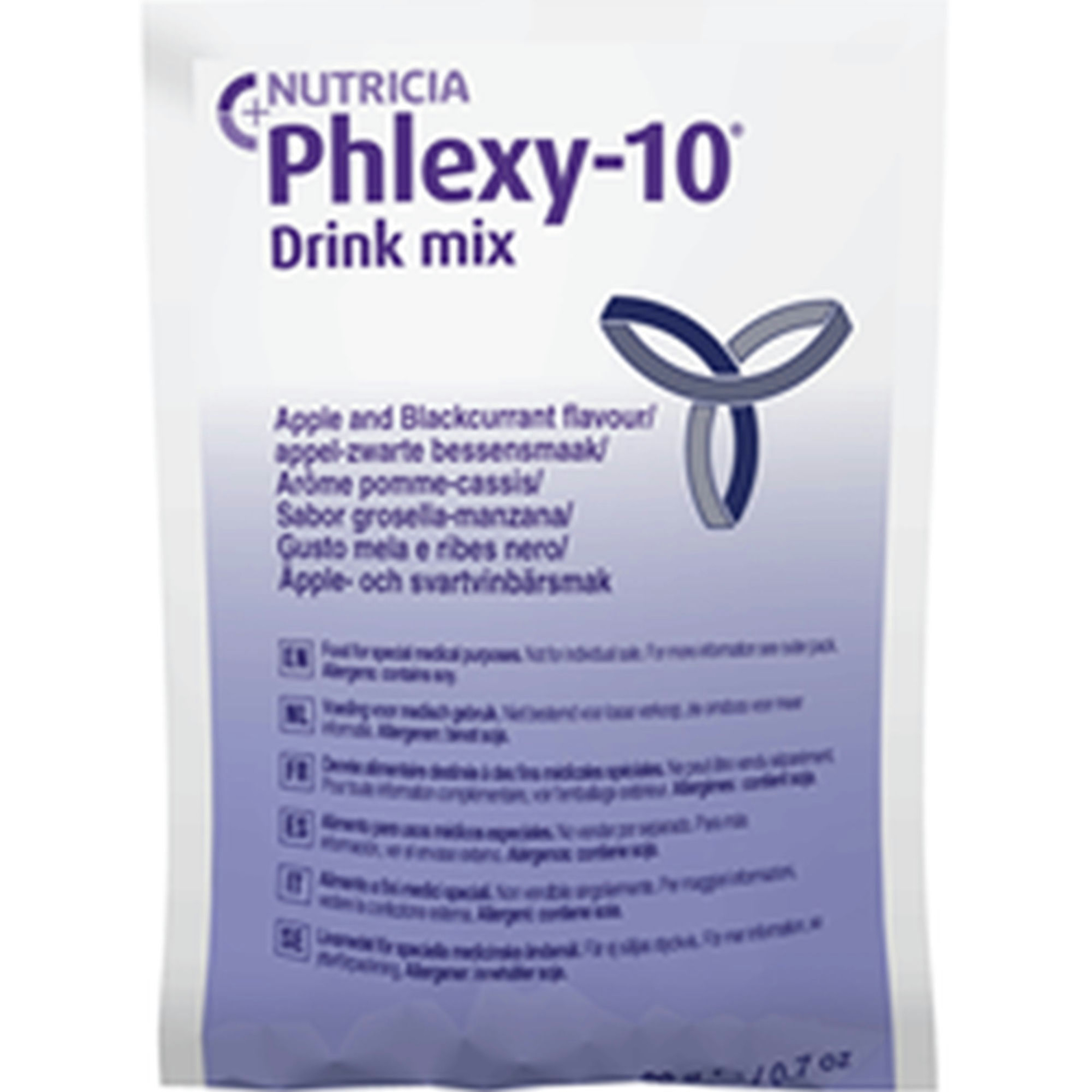 Nutricia Phlexy-10 PKU Oral Supplement,  Apple / Black Currant Flavor, 20 Grams