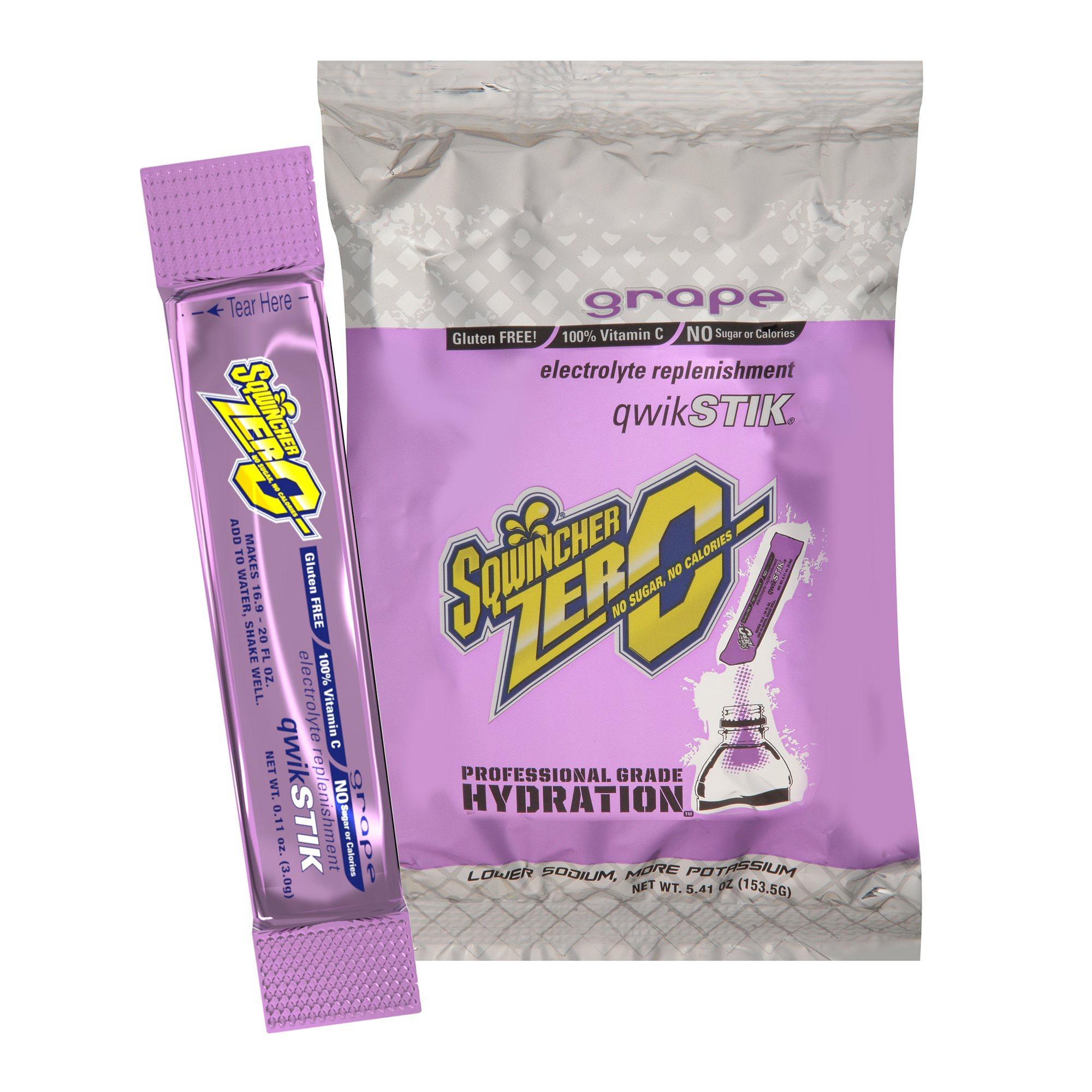 Sqwincher Zero Qwik Stik Electrolyte Replenishment Drink Mix