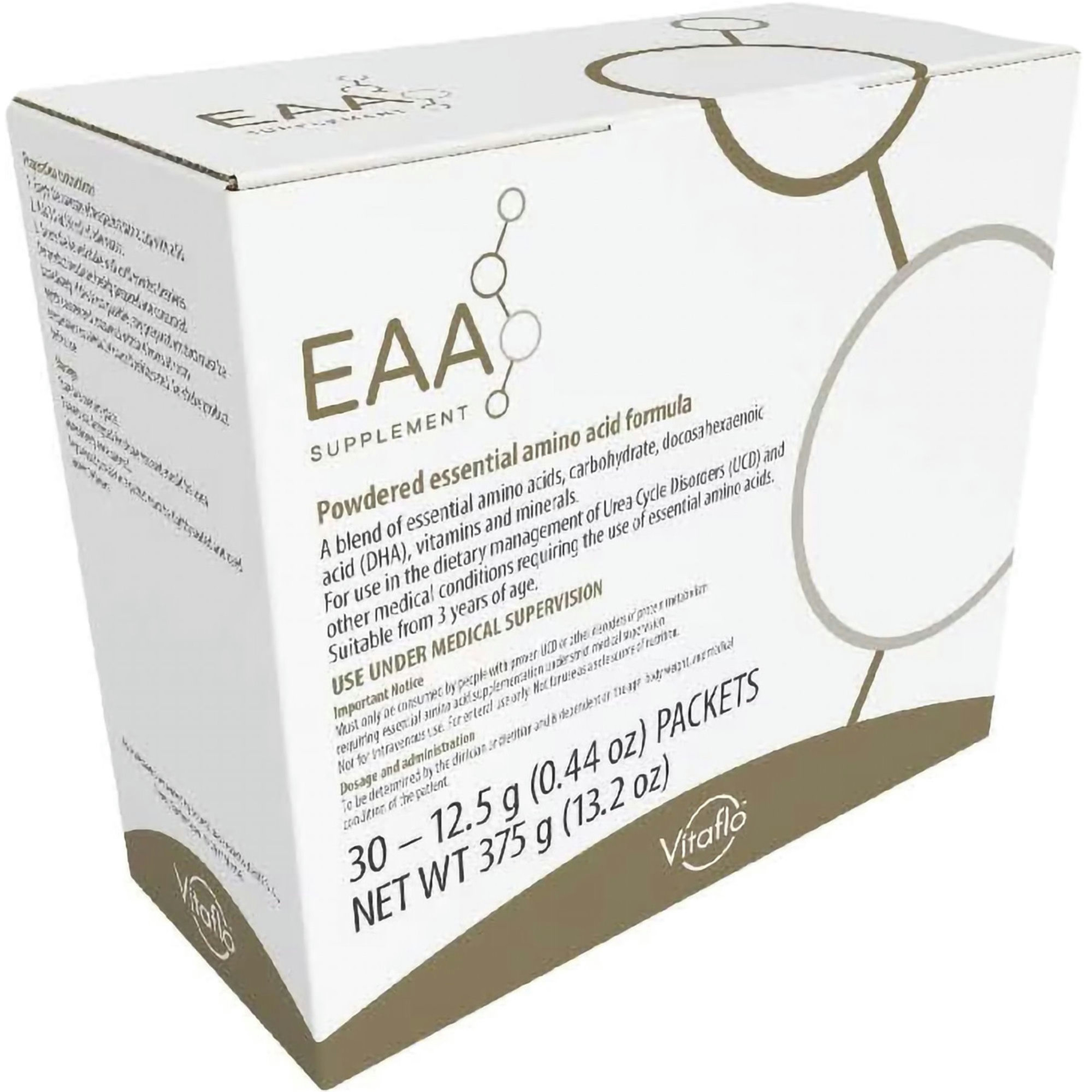 Vitaflo EAA Amino Acid Oral Supplement, Tropical Flavor, 12.5g Packets