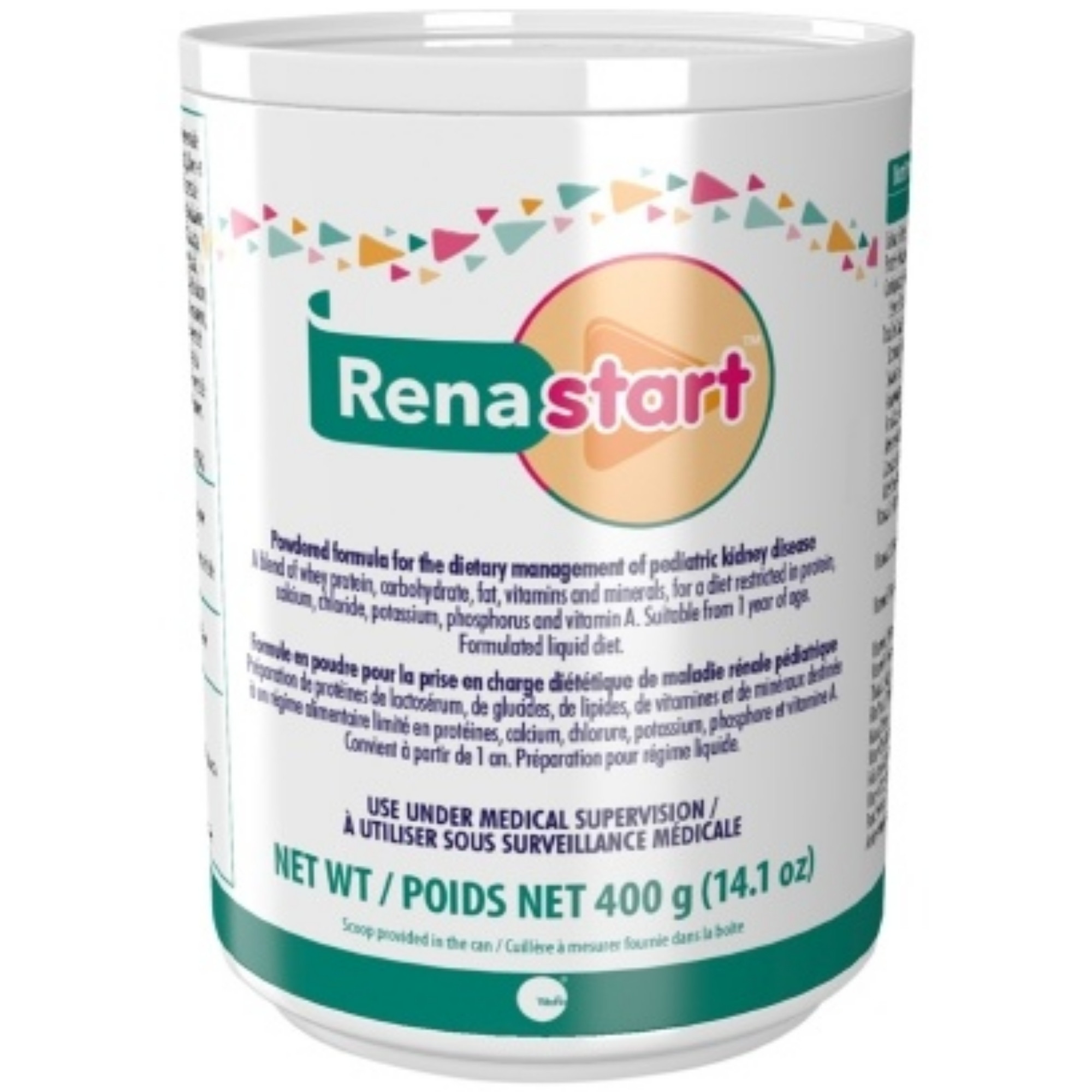 Vitaflo Renastart Pediatric Oral Supplement/Tube Feeding Formula Powder, Unflavored, 14.1 oz.