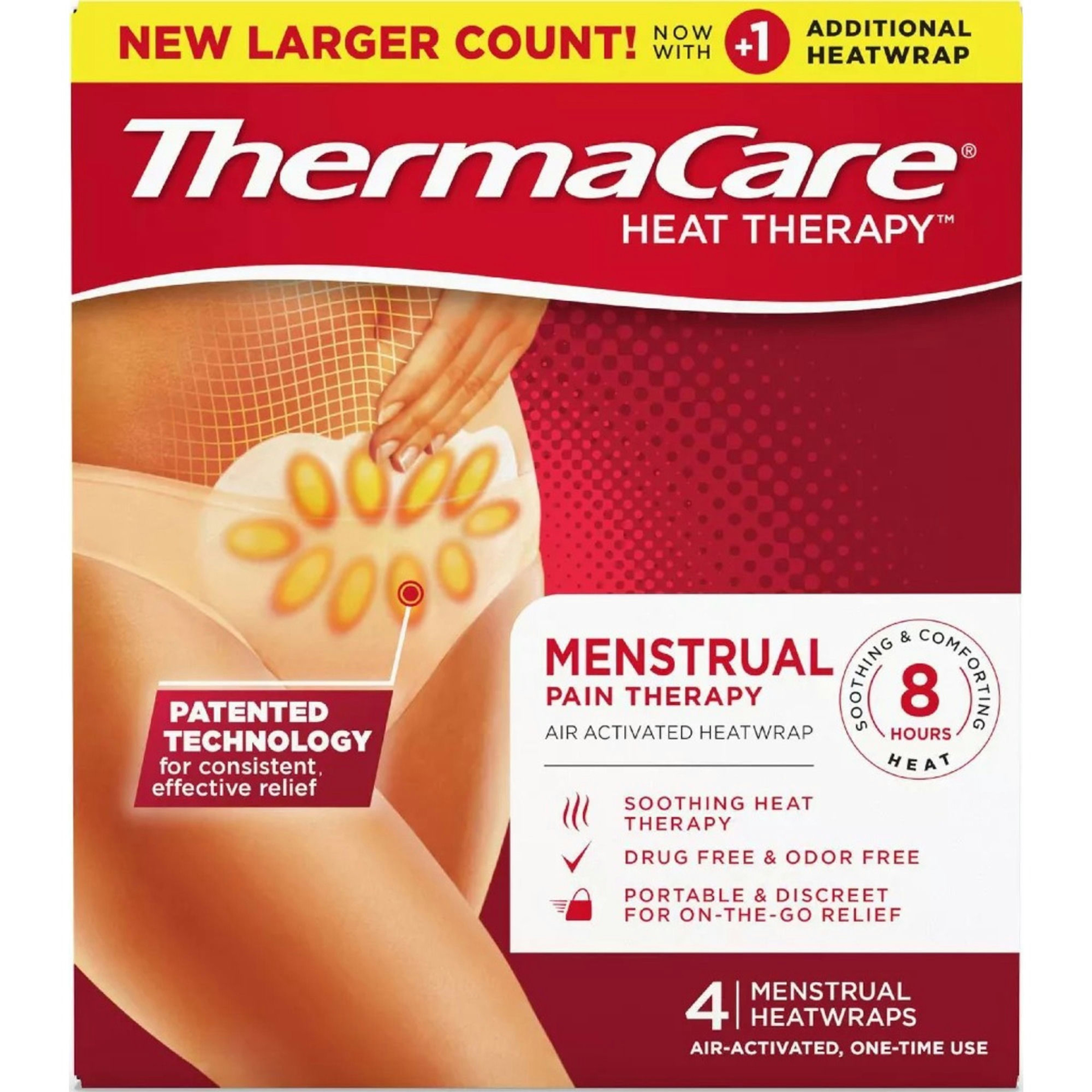 ThermaCare Heat Wraps, Advanced Menstrual Pain Therapy