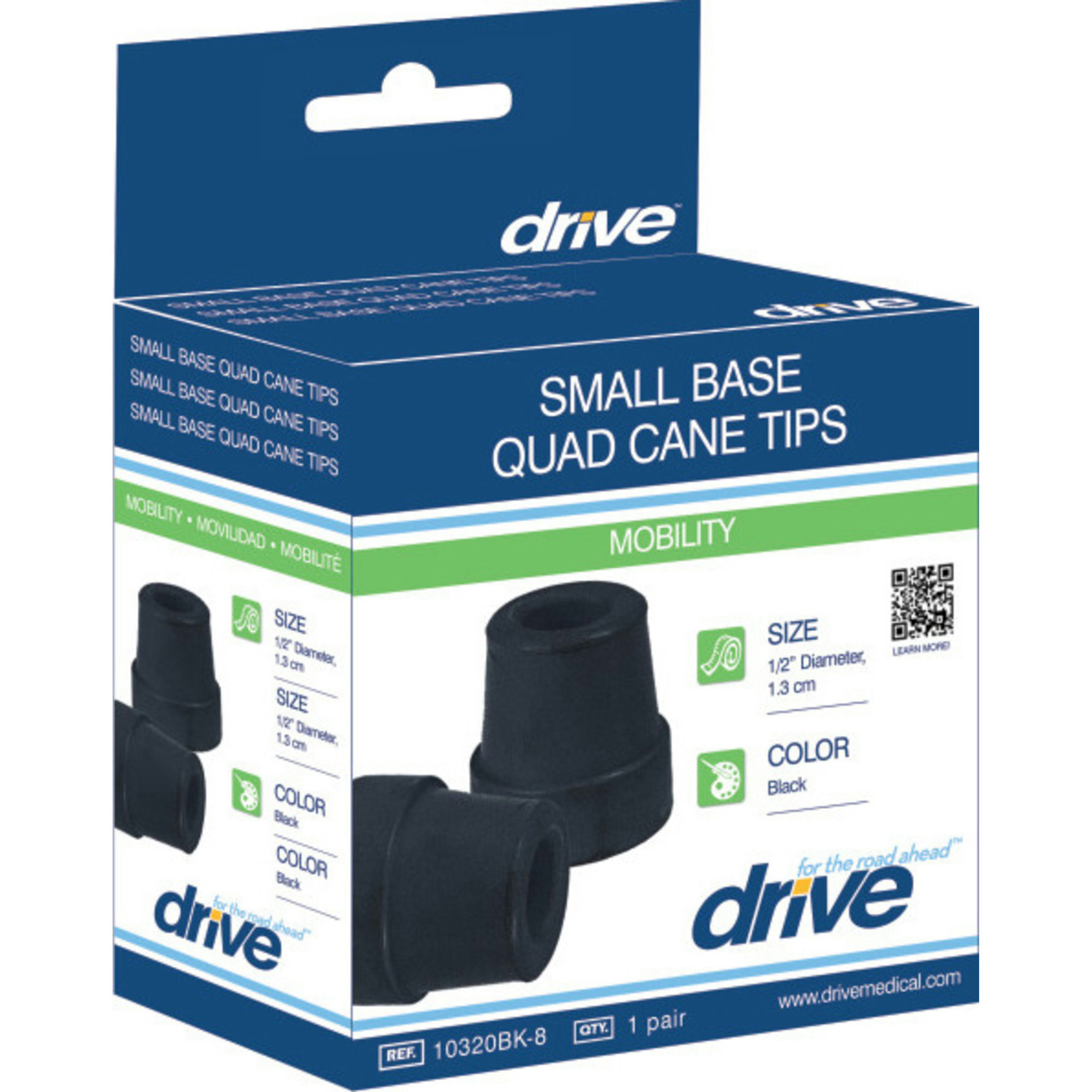 Drive Small Base Quad Cane Tips