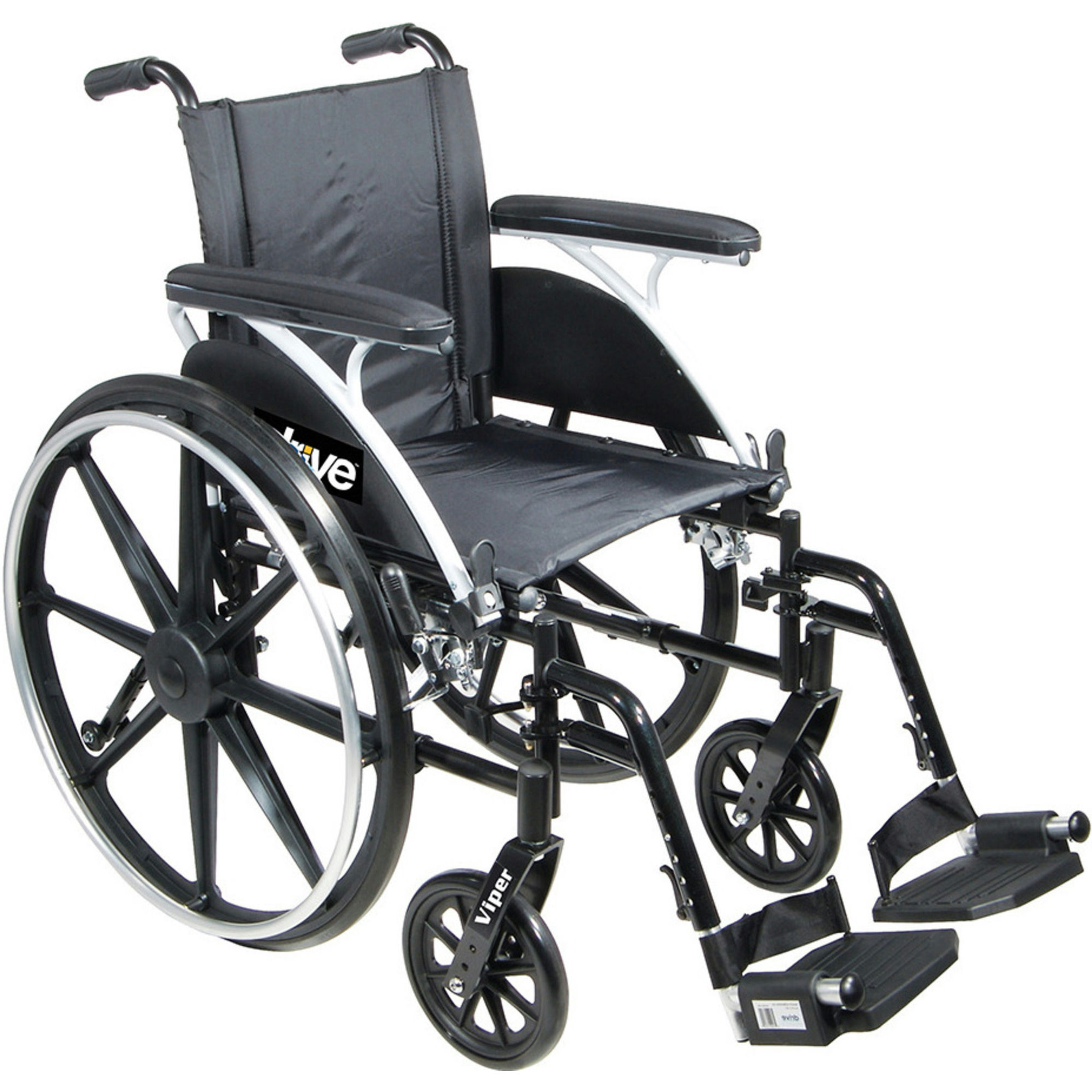 Drive Viper Wheelchair with Swing Away Elevating Leg Rests