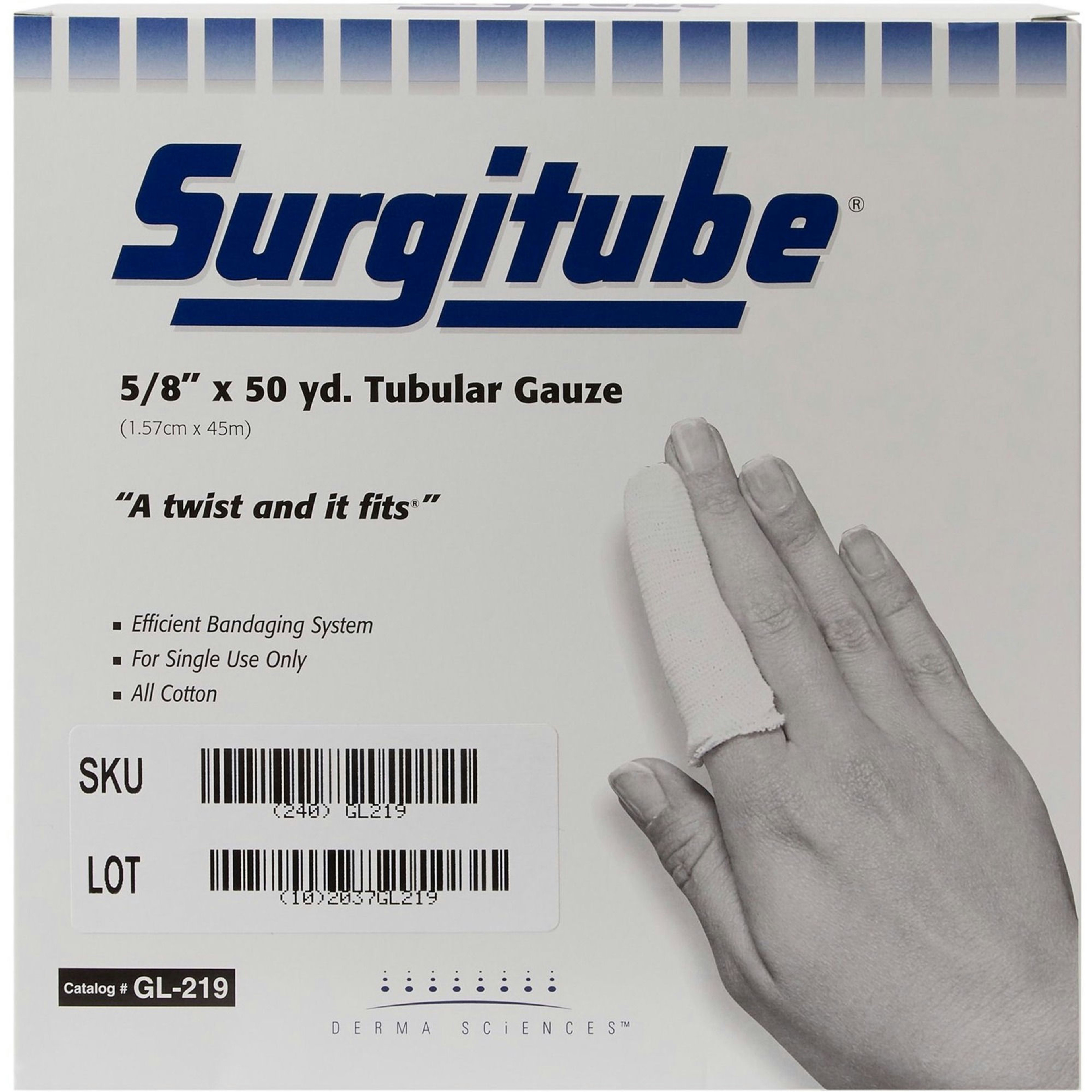 Surgitube Tubular Gauze for Fingers