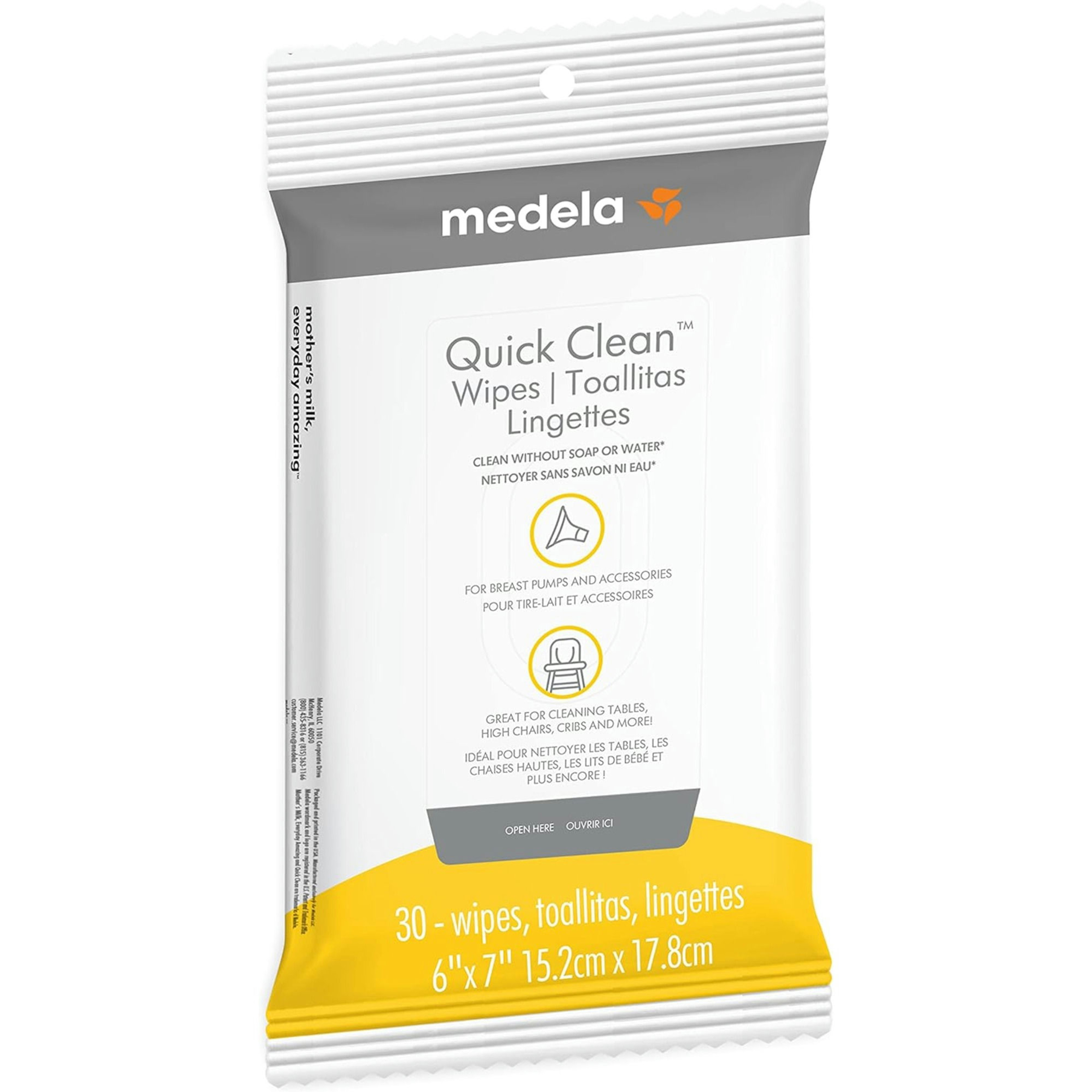 Medela Quick Clean Wipes for Breast Pump & Accessories