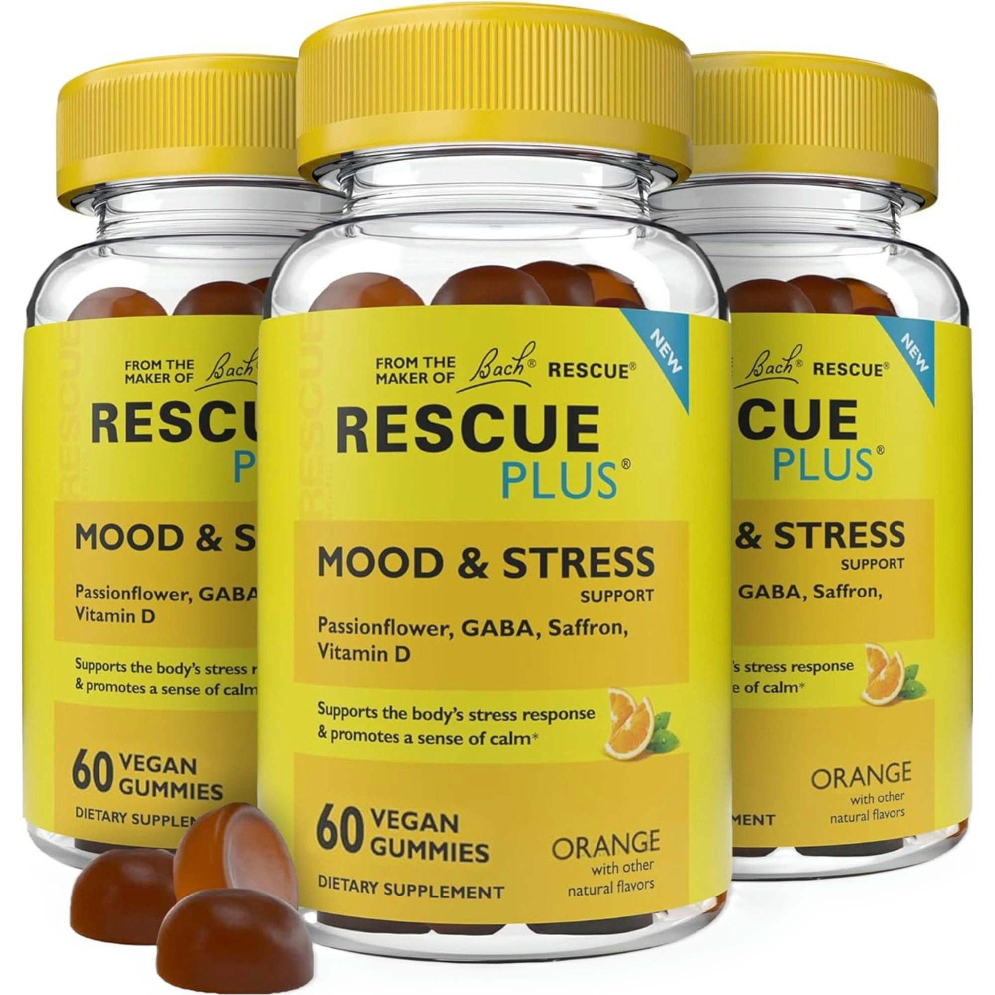 Bach Rescue Plus Mood & Stress Support Gummies