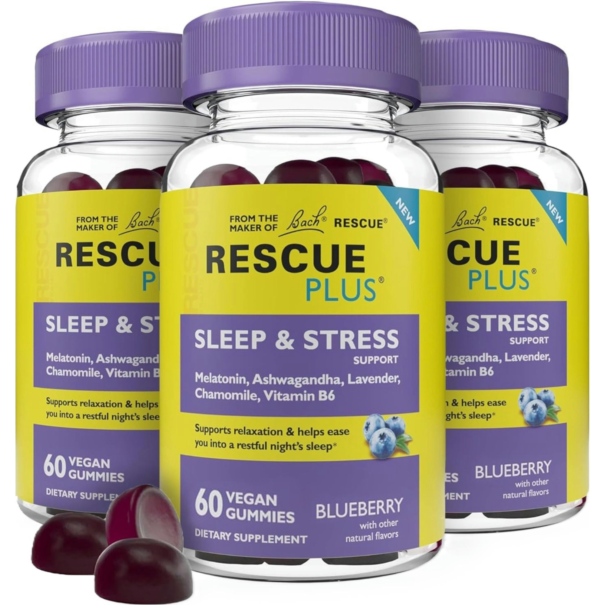 Bach Rescue Plus Sleep & Stress Support Gummies