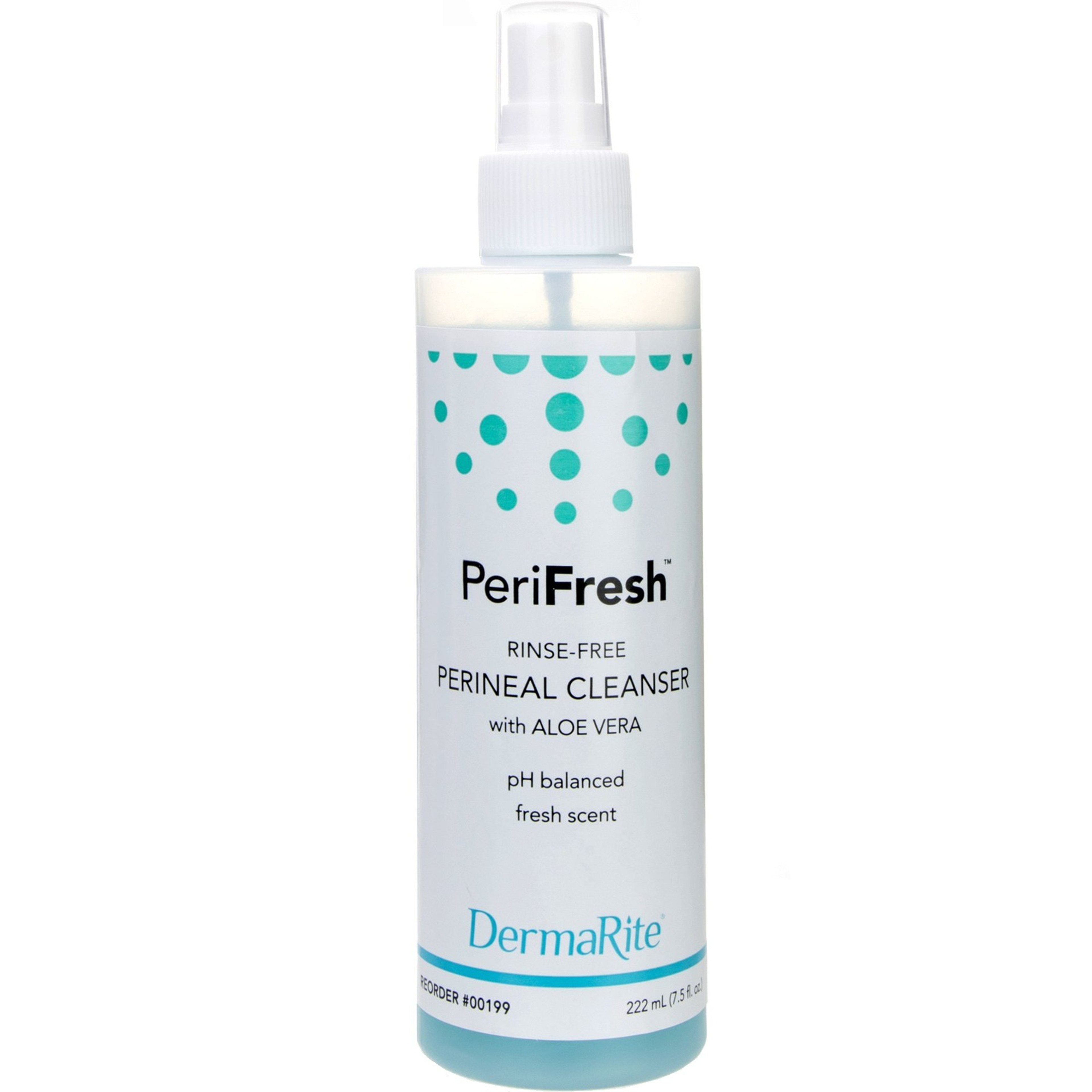 DermaRite PeriFresh Rinse-Free Perineal Cleanser with Aloe Vera, Fresh scent