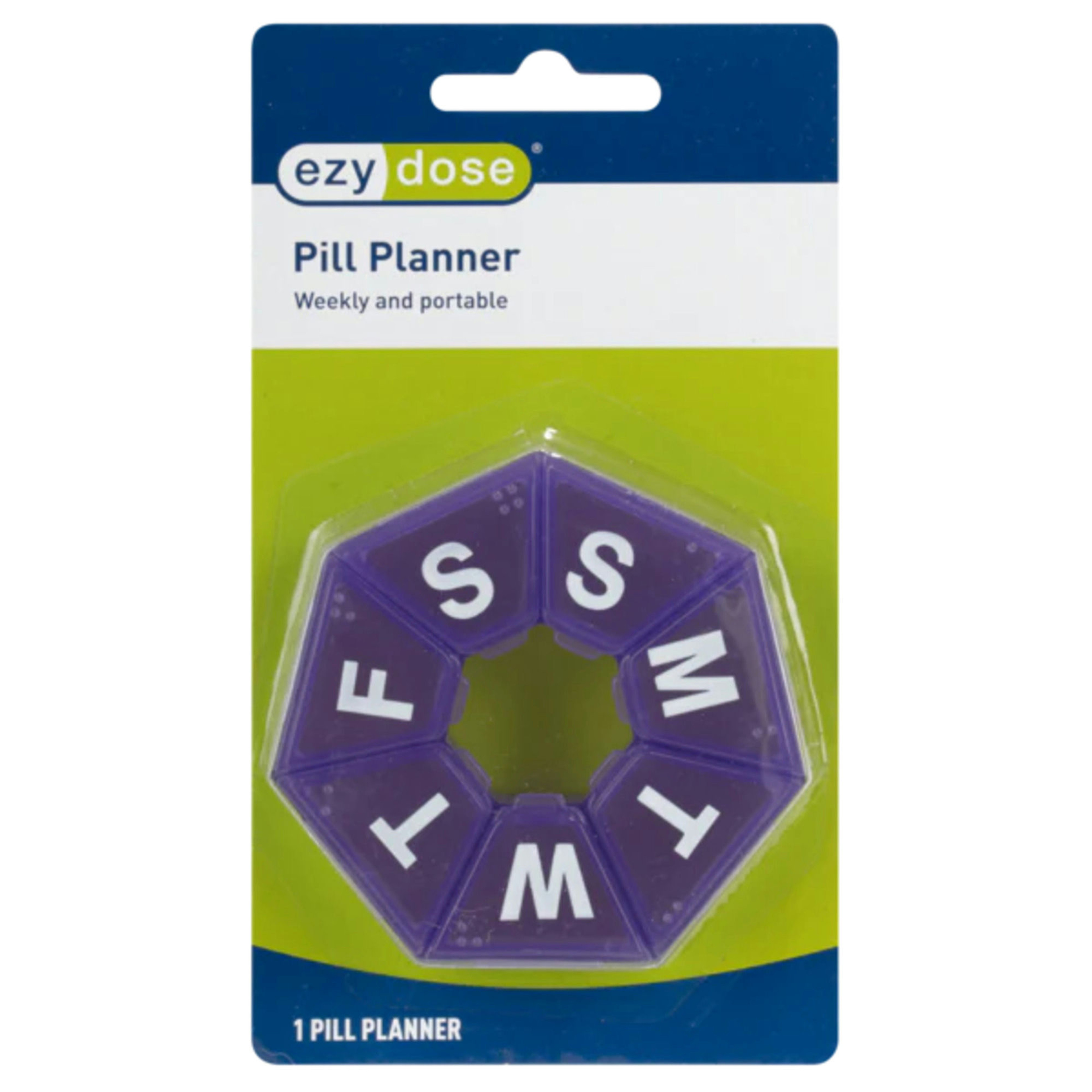 Ezy Dose 7-Day 7-Sided Pill Reminder