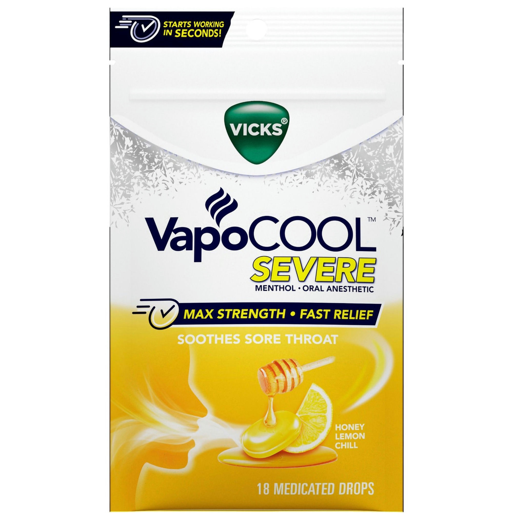 Vicks VapoCool Severe Max Strength Medicated Drops