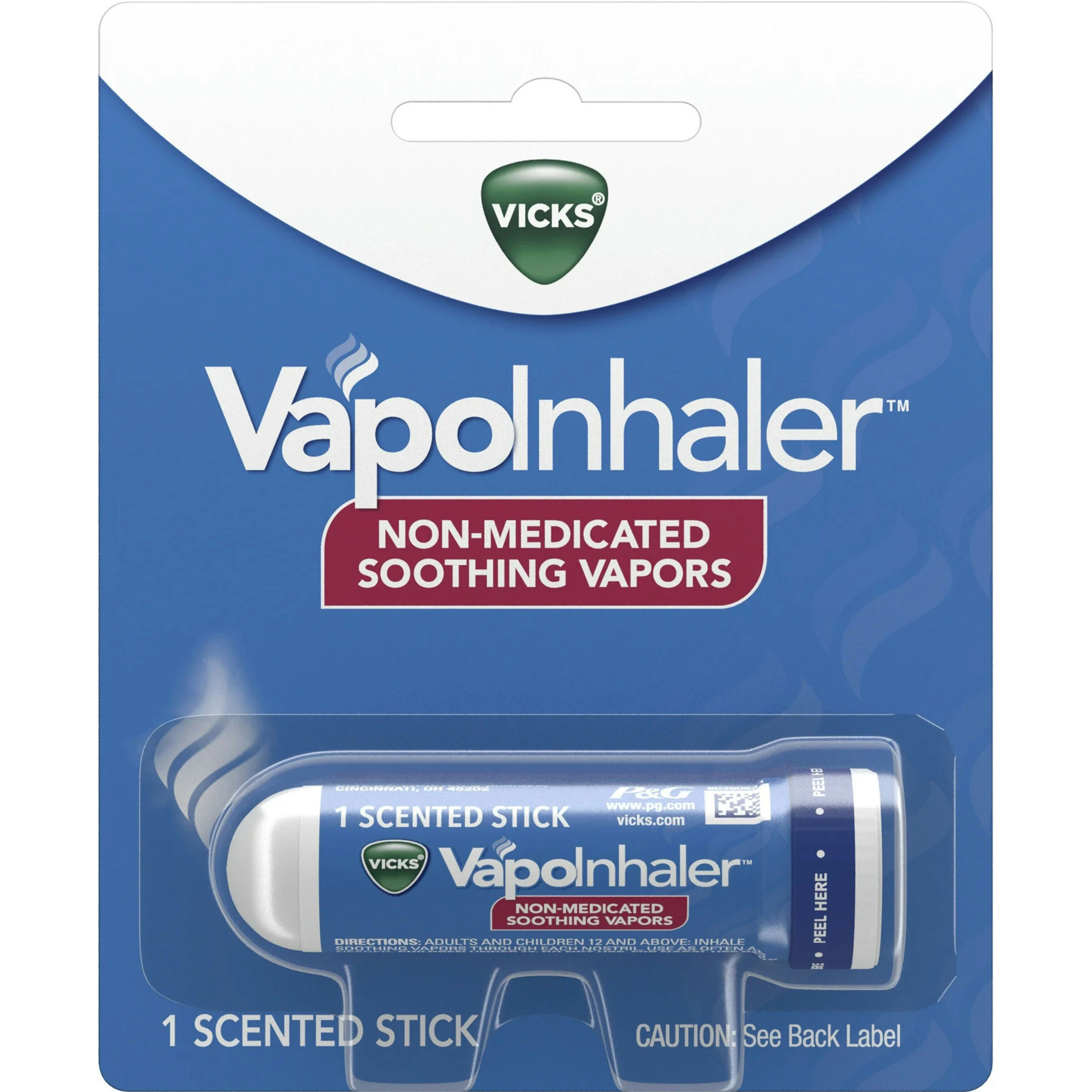 Vicks VapoInhaler Non-Medicated with Refreshing Vicks Vapors Scented Stick