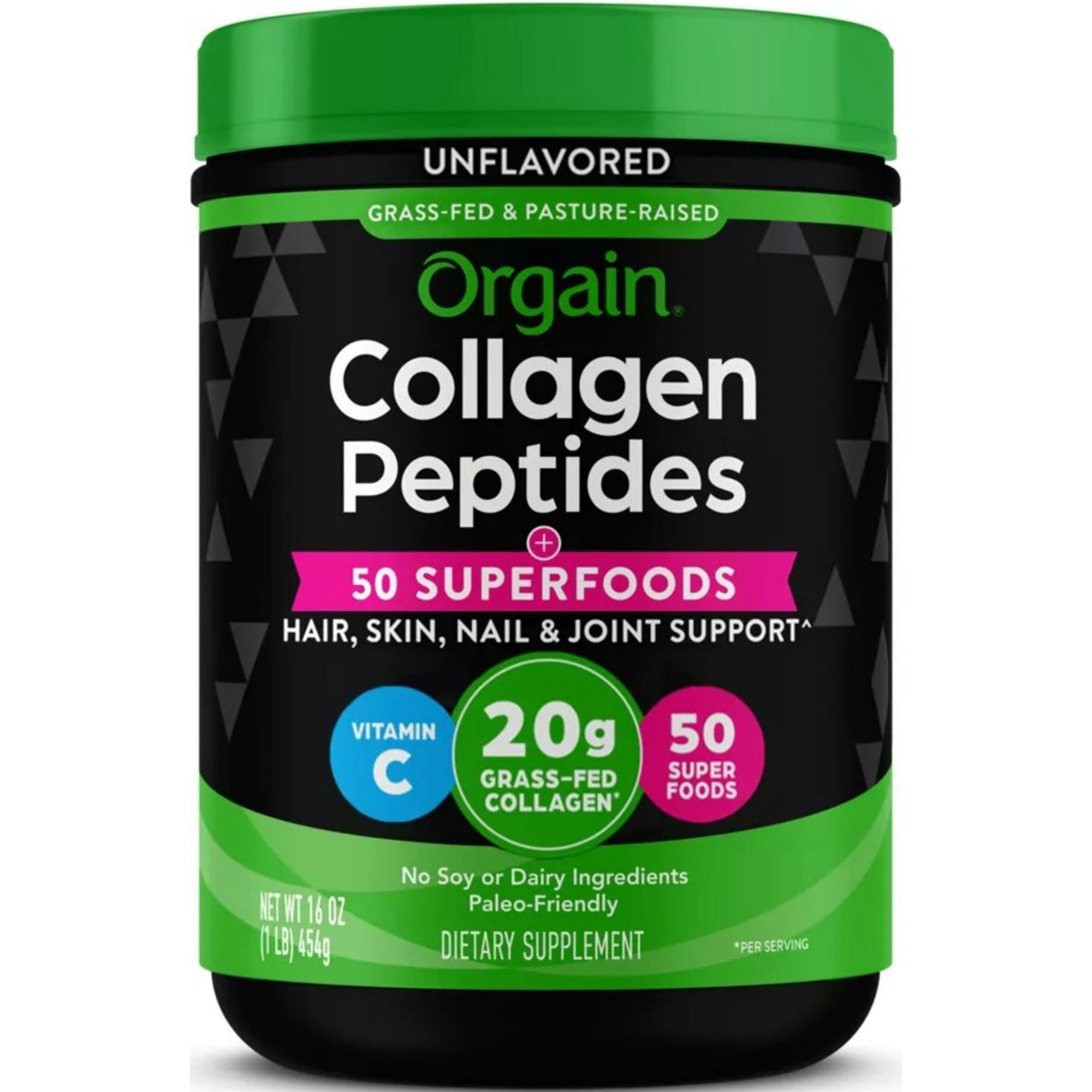 Orgain Collagen Peptides + 50 Superfoods Powder