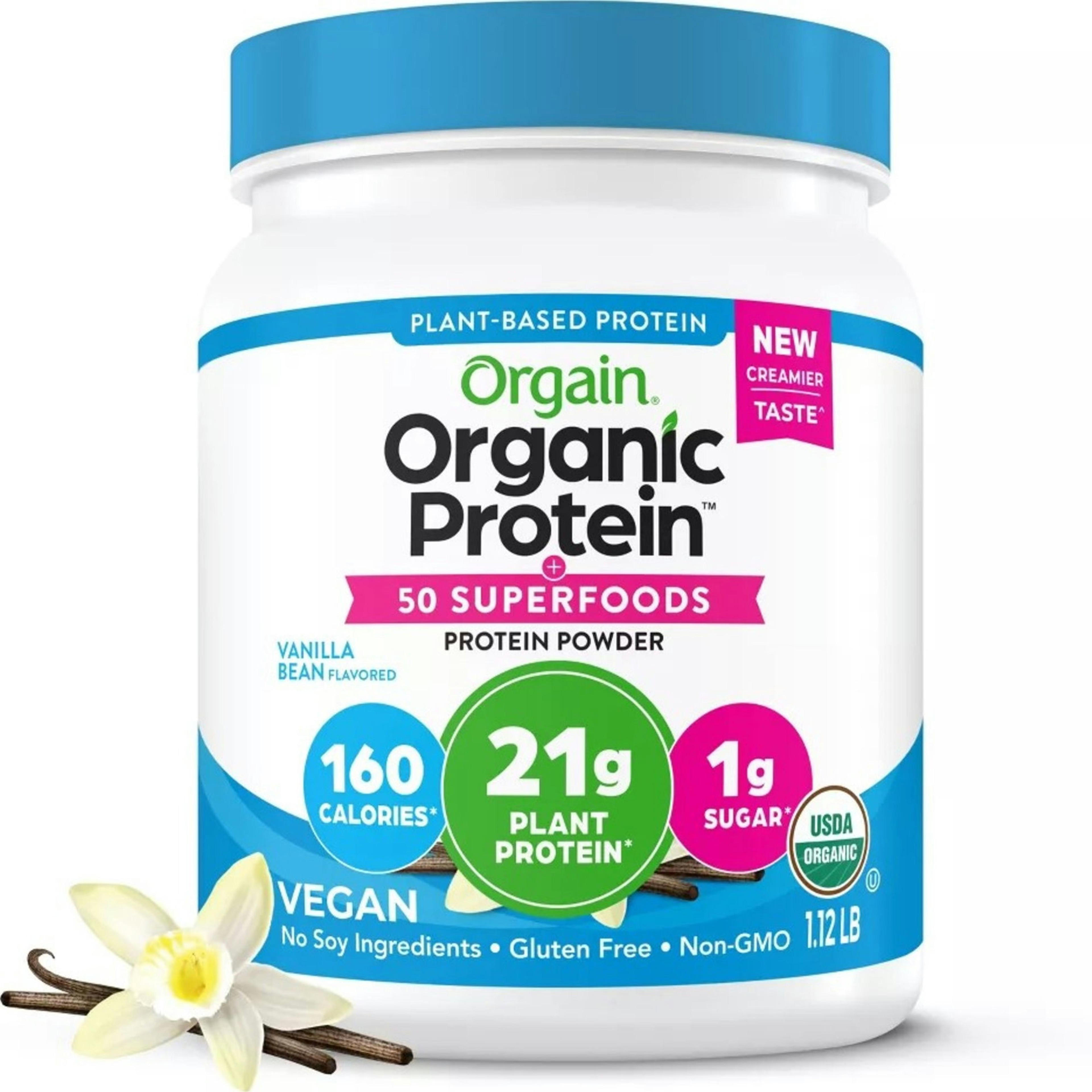 Orgain Organic Plant Based Protein + Superfoods Powder