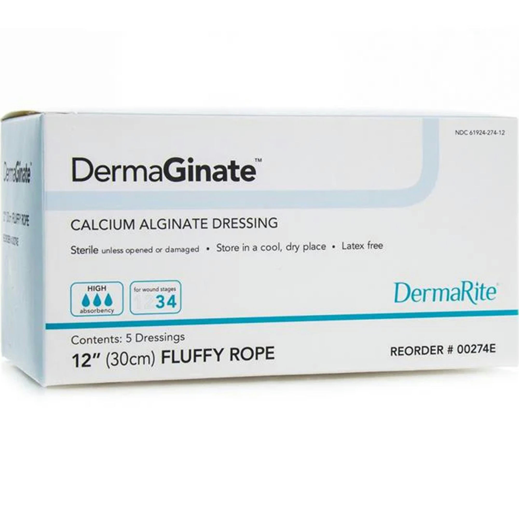 DermaRite DermaGinate Calcium Alginate Wound Dressing