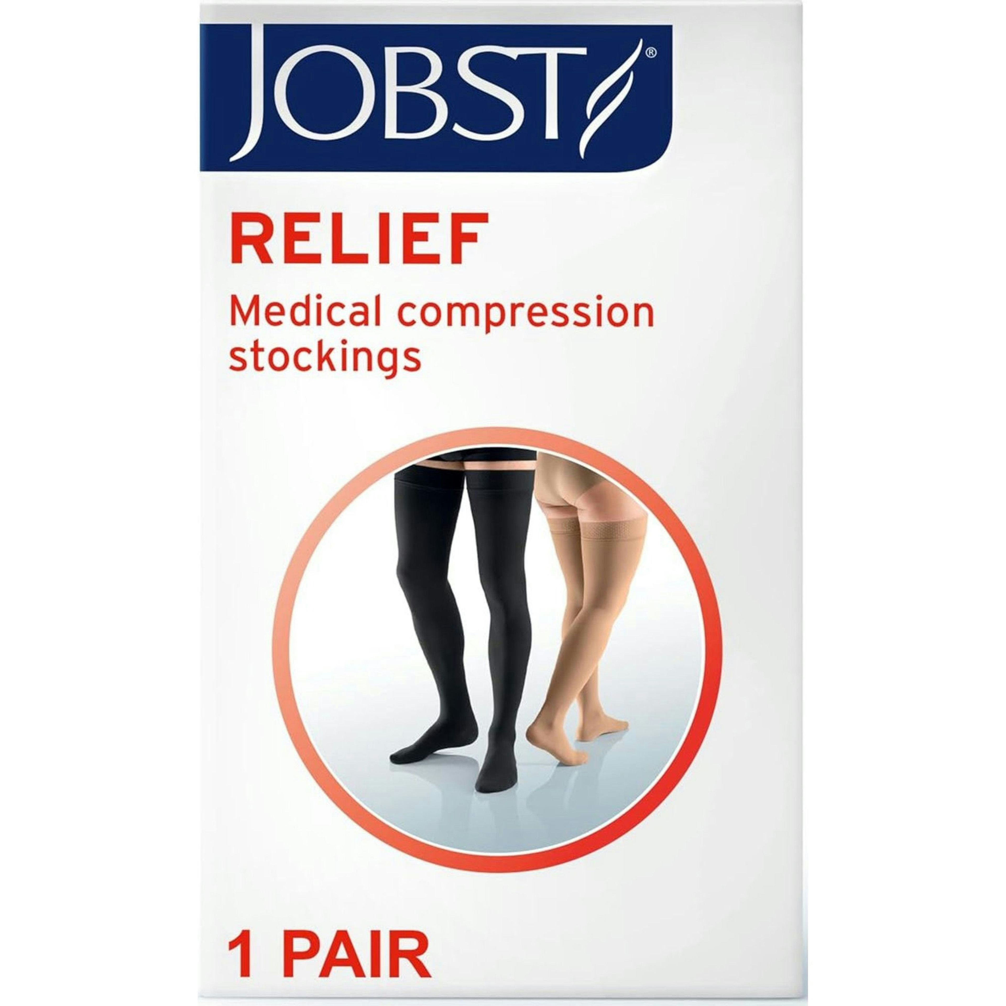JOBST Relief Medical Compression Thigh High Stocking, 20-30 mmHg