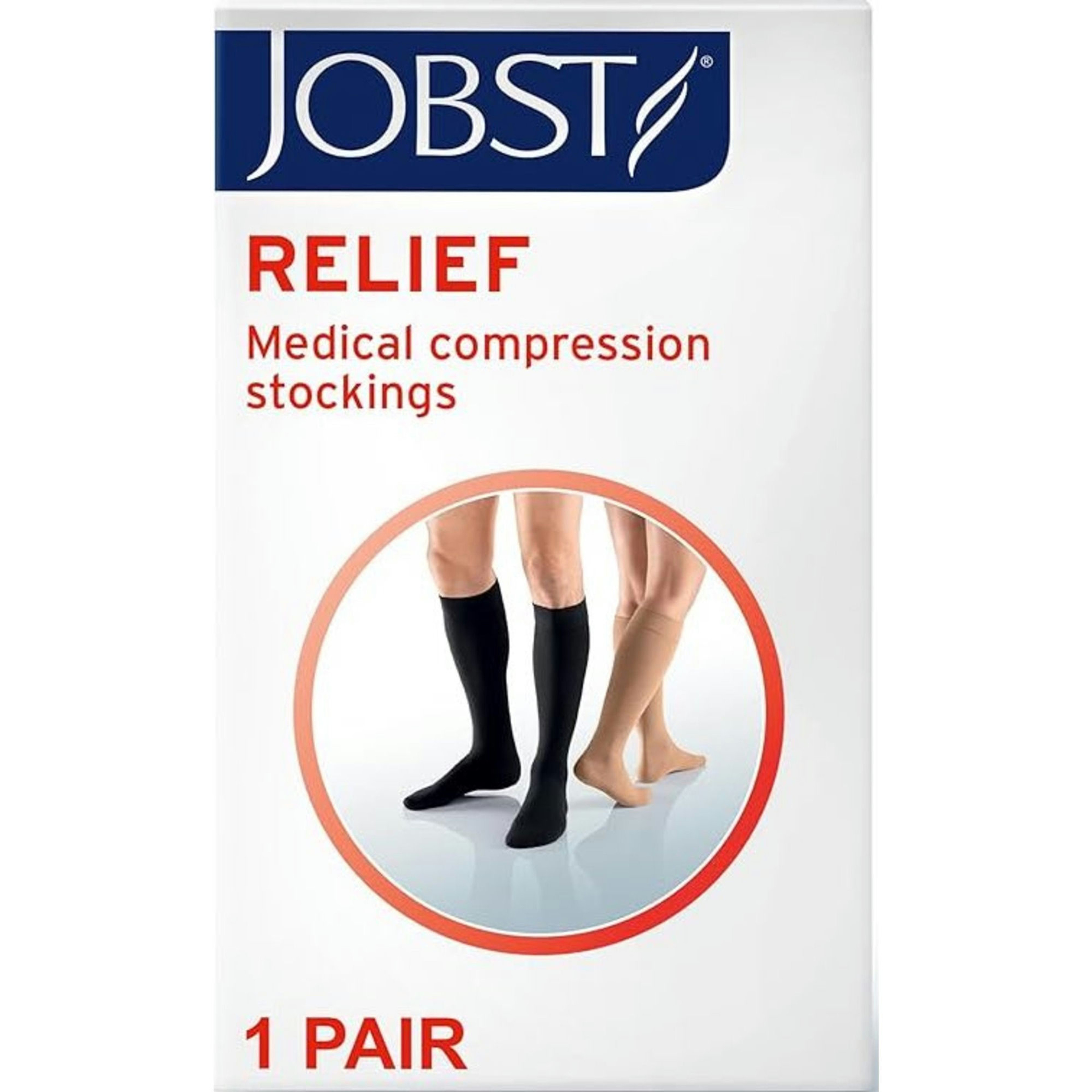 JOBST Relief Medical Compression Knee High Stocking, 20-30 mmHg