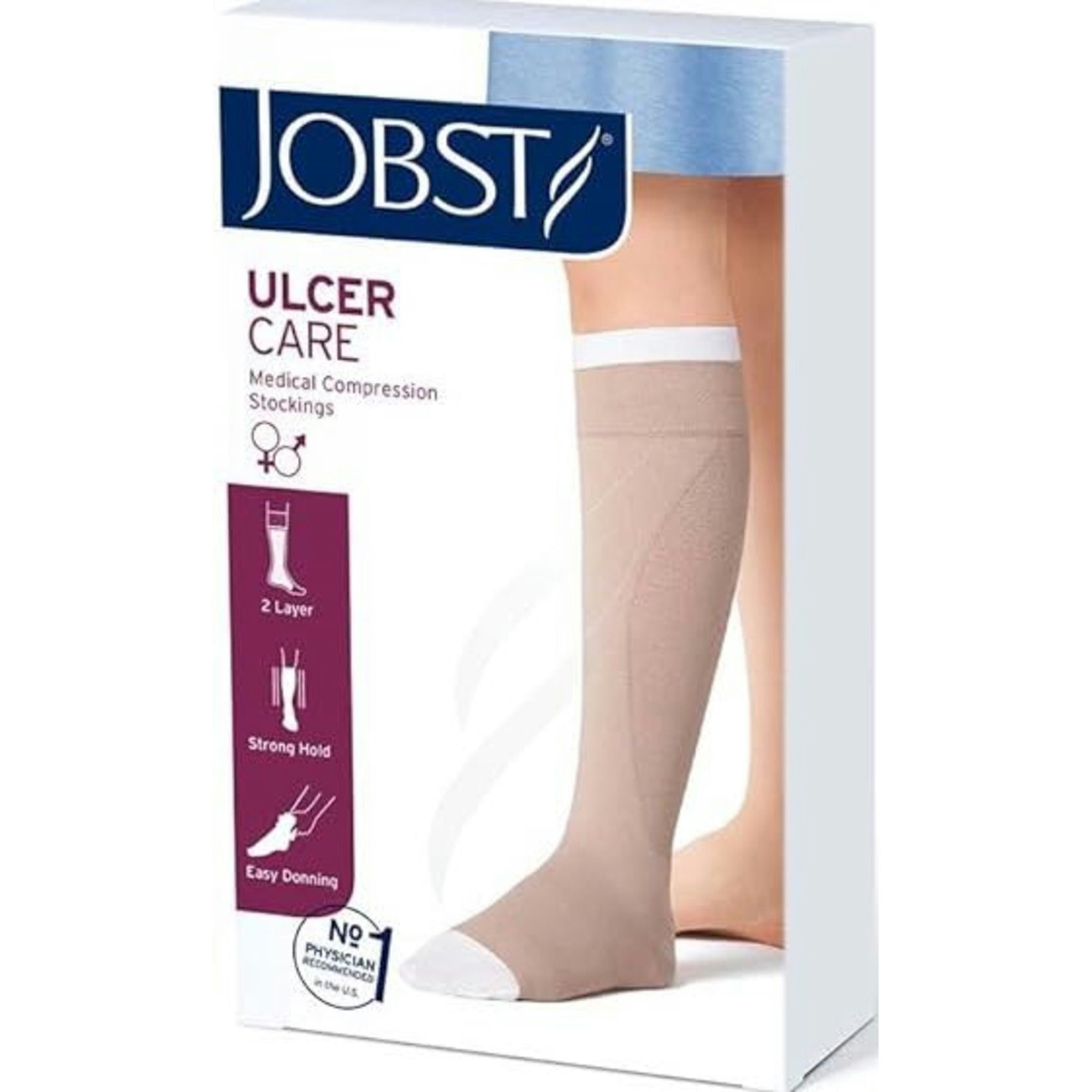JOBST UlcerCare Medical Compression Stocking System with Zipper