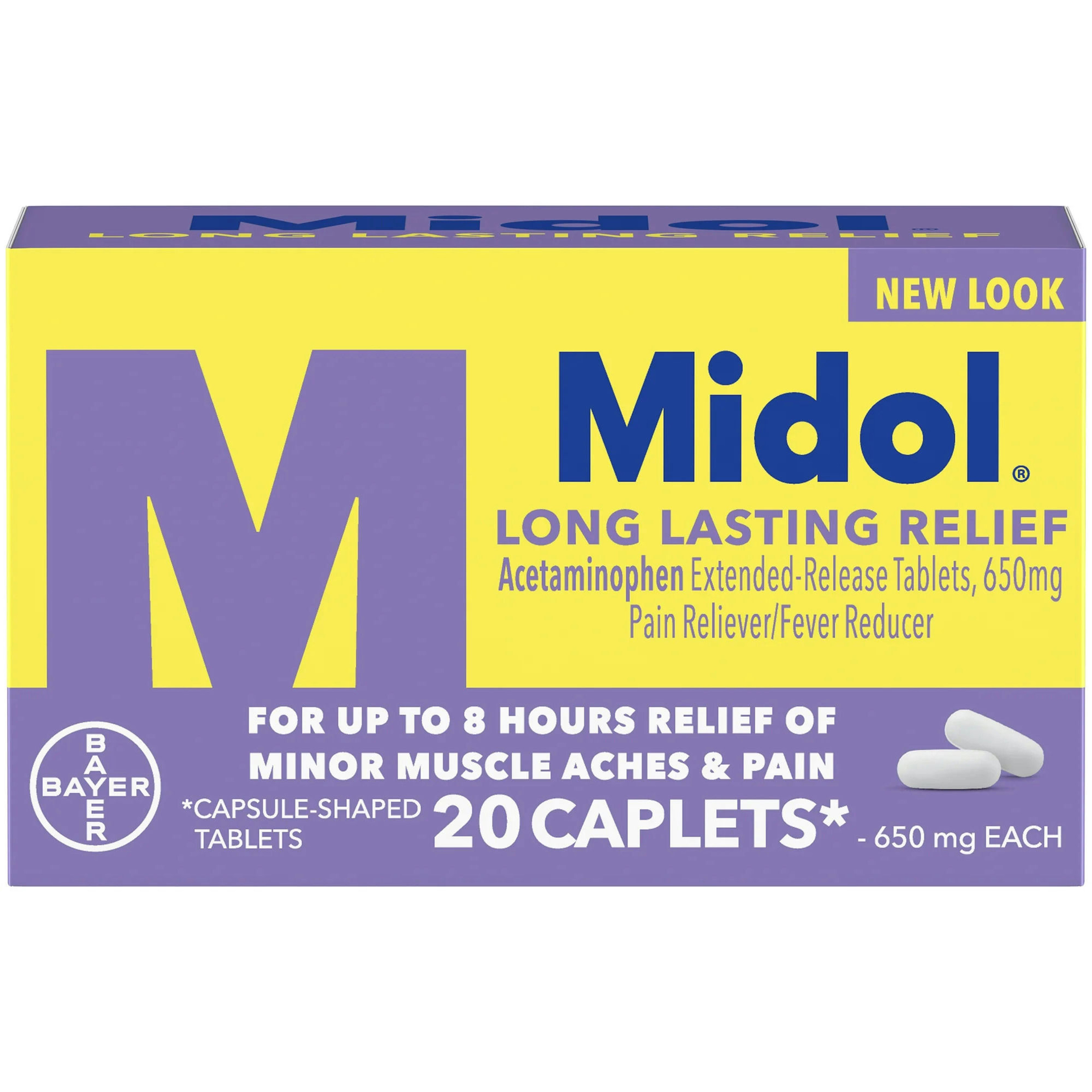 Midol long Lasting Relief Caplets