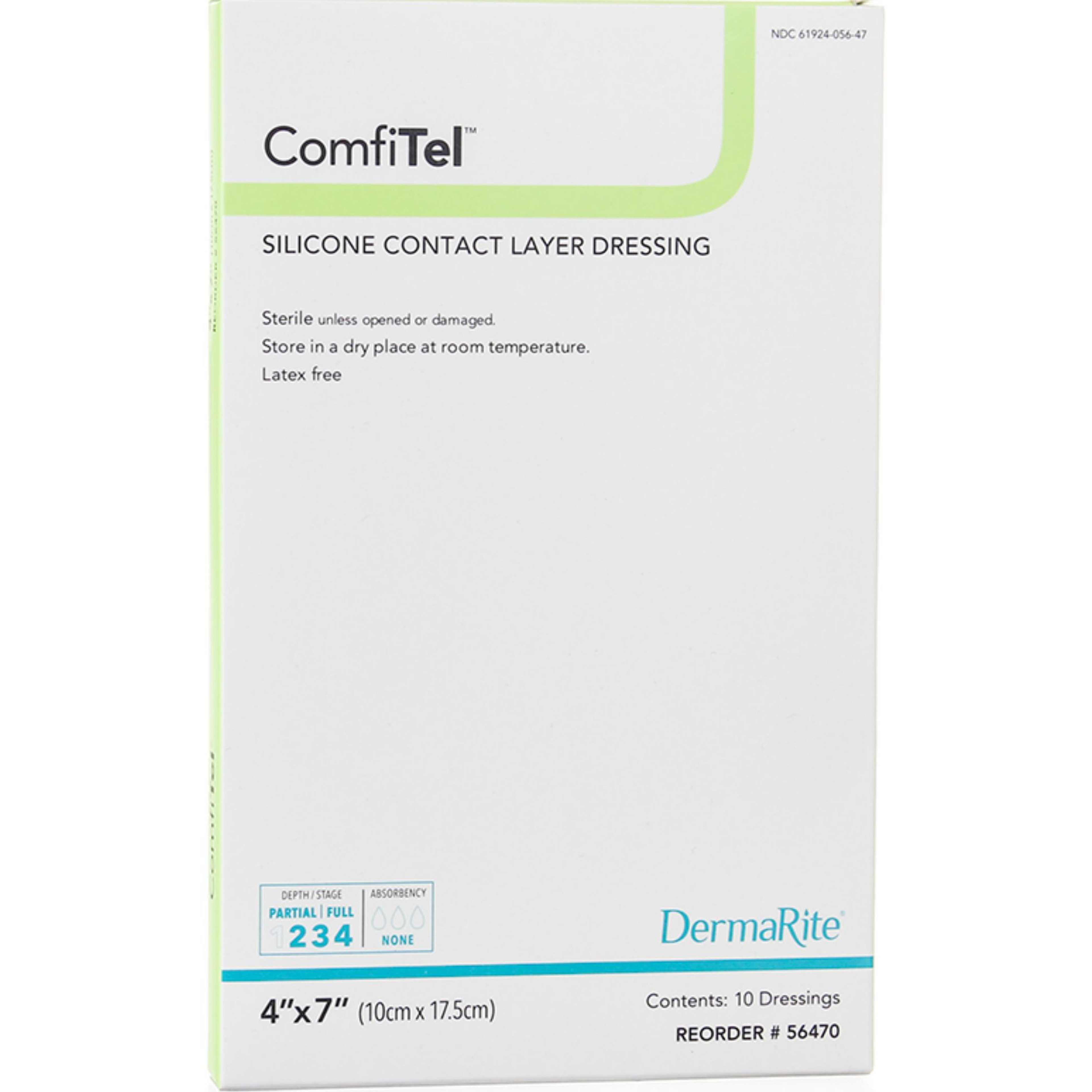 DermaRite ComfiTel Silicone Contact Layer Dressing