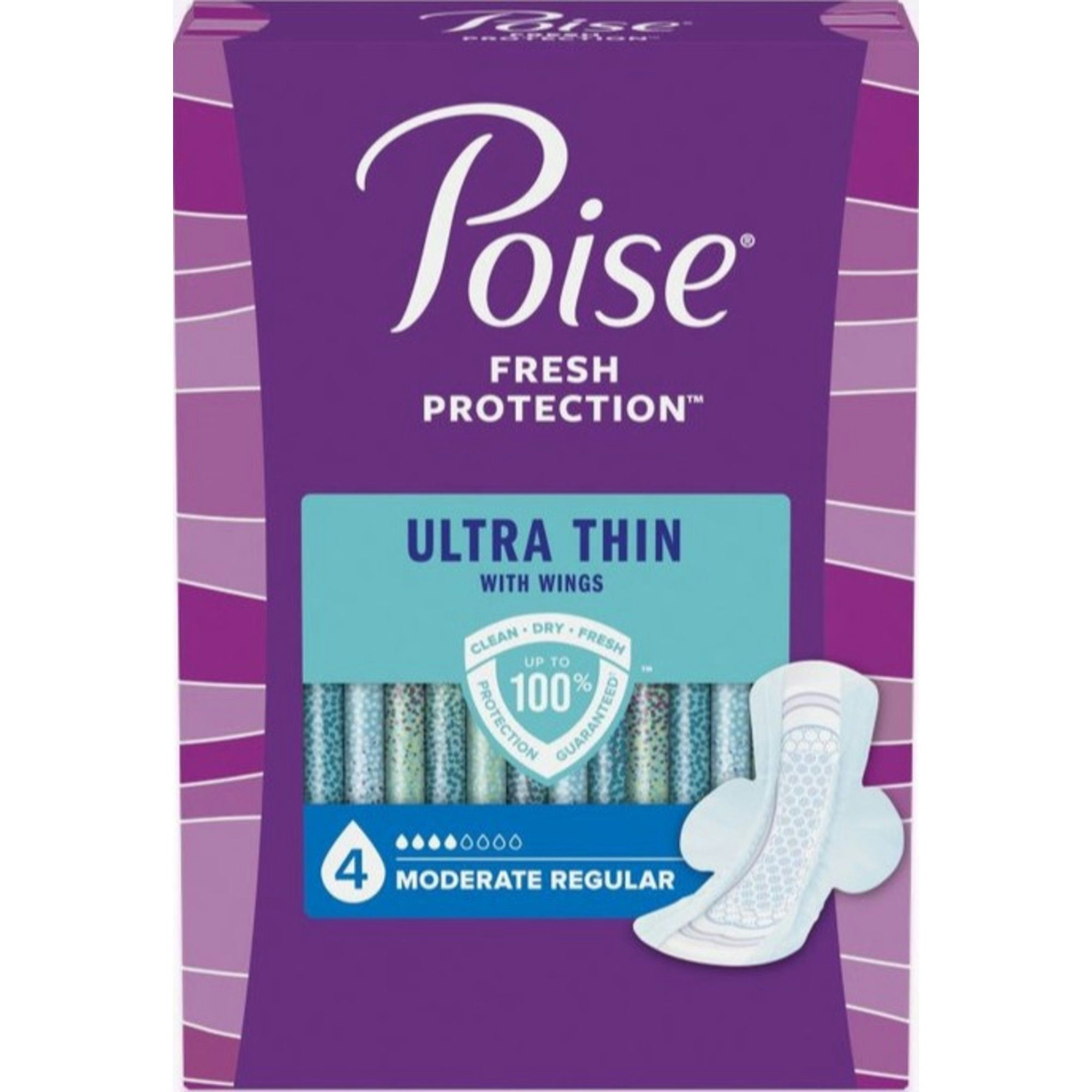 Poise Ultra Thin Pads, Moderate
