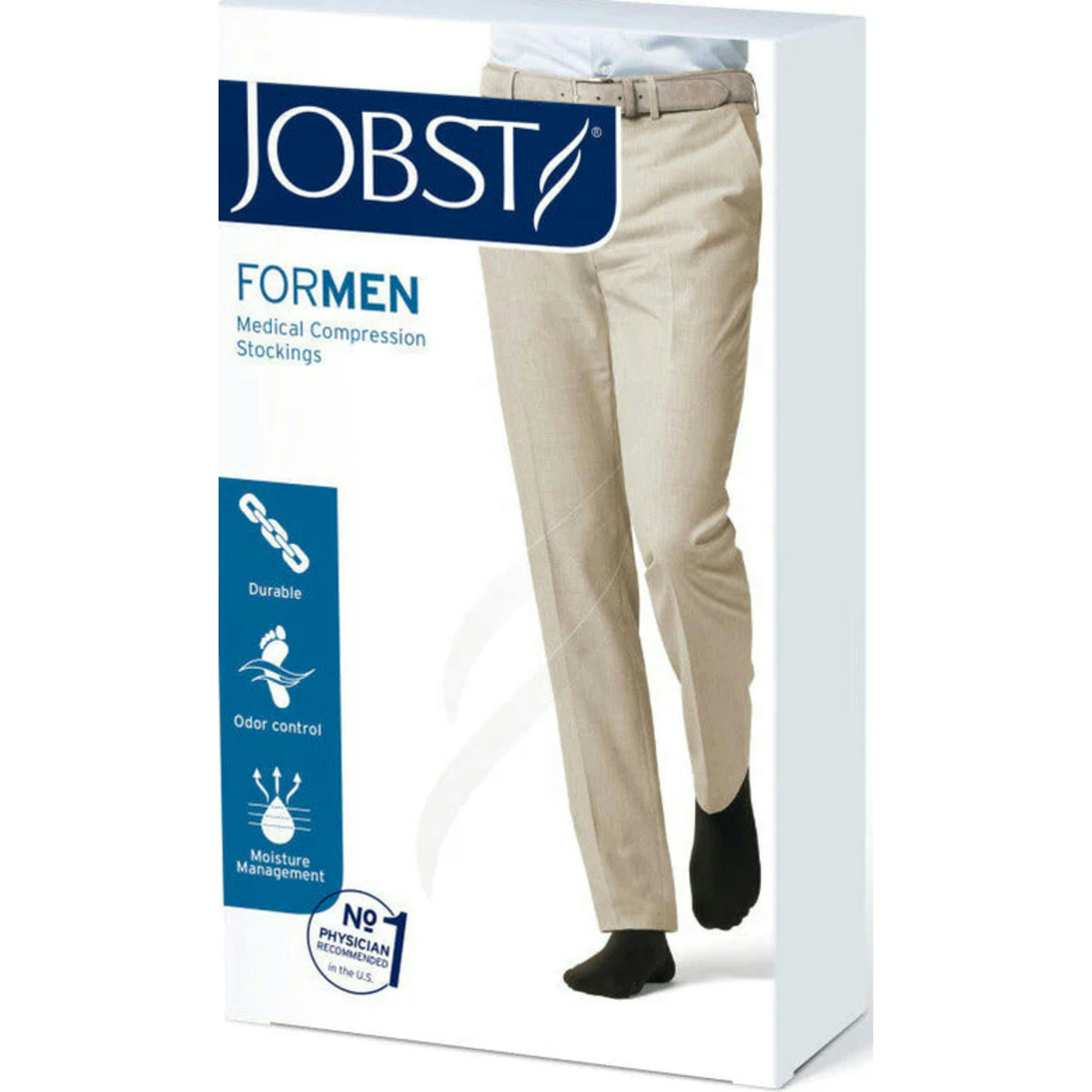 JOBST ForMen Medical Compression Thigh High Stocking, 20-30 mmHg