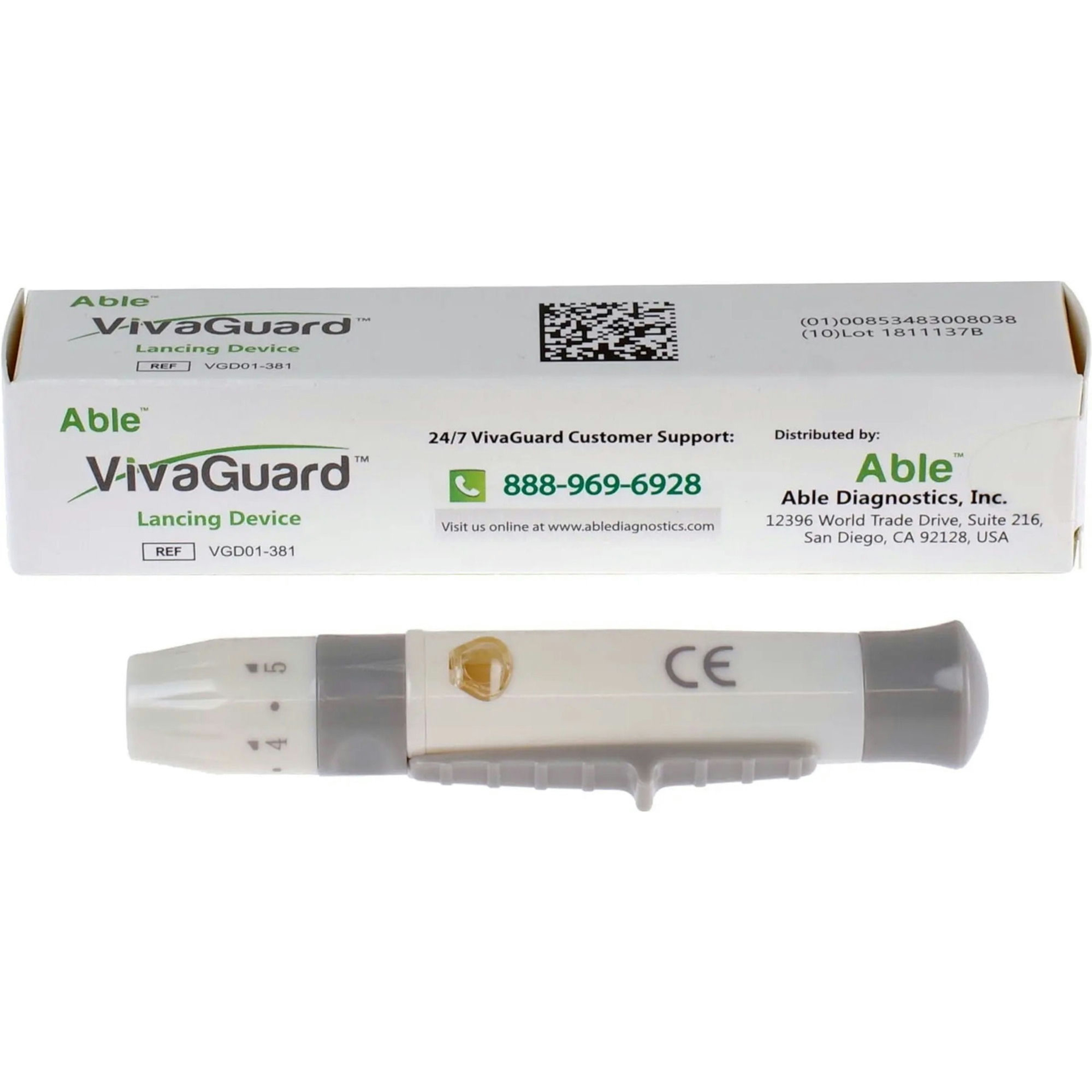 Able VivaGuard Lancing Device