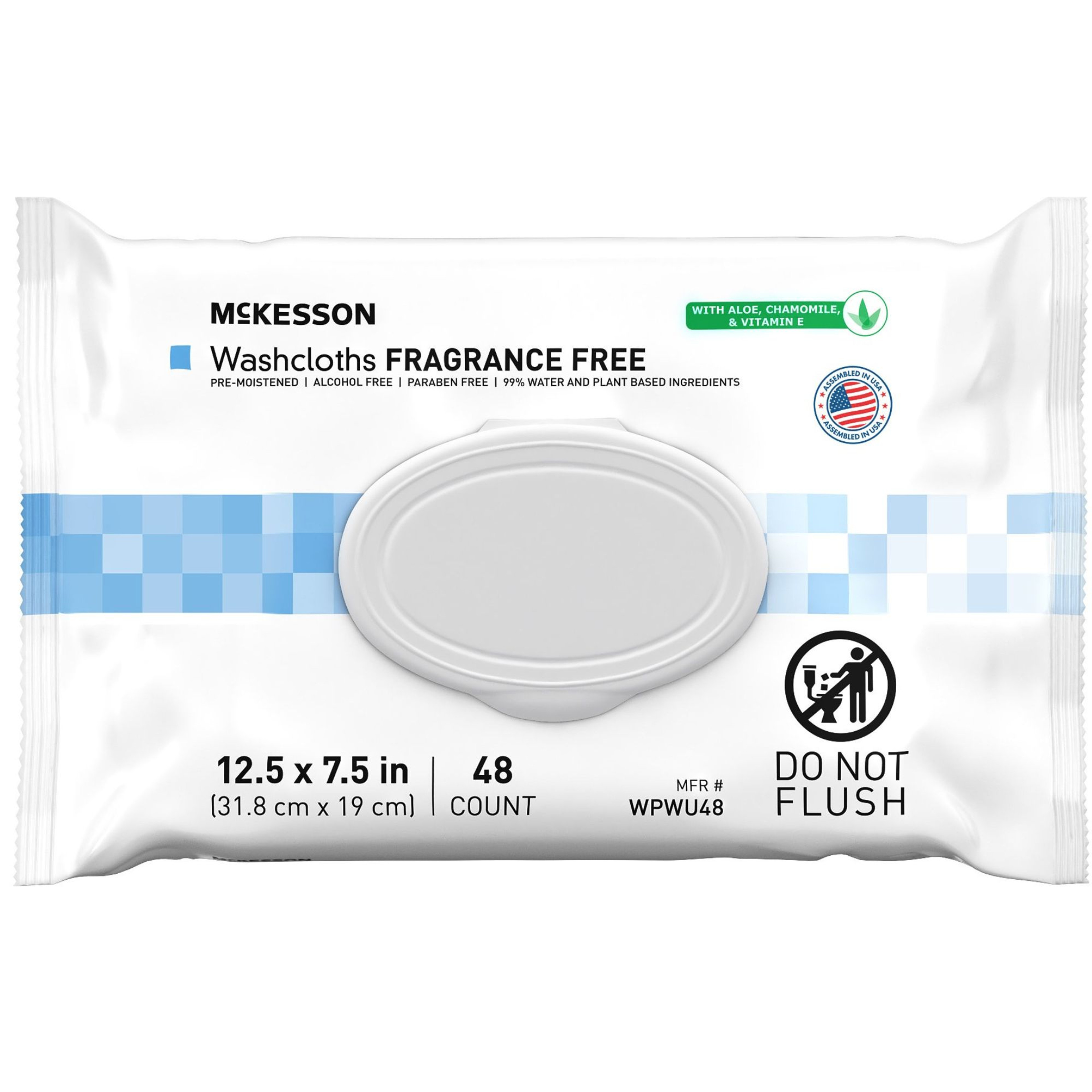 McKesson Fragrance-Free Washcloths