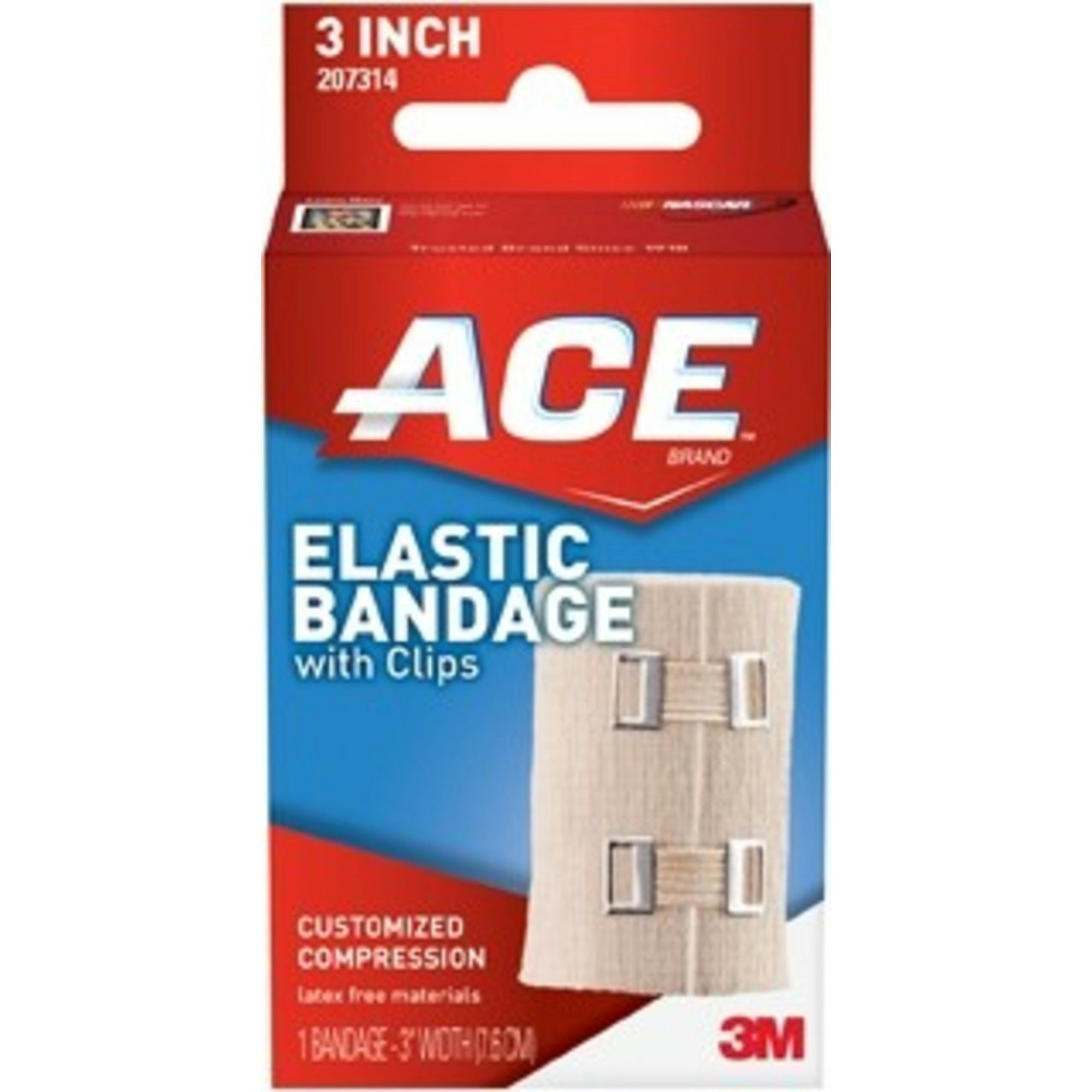 3M ACE Elastic Bandage with Clips