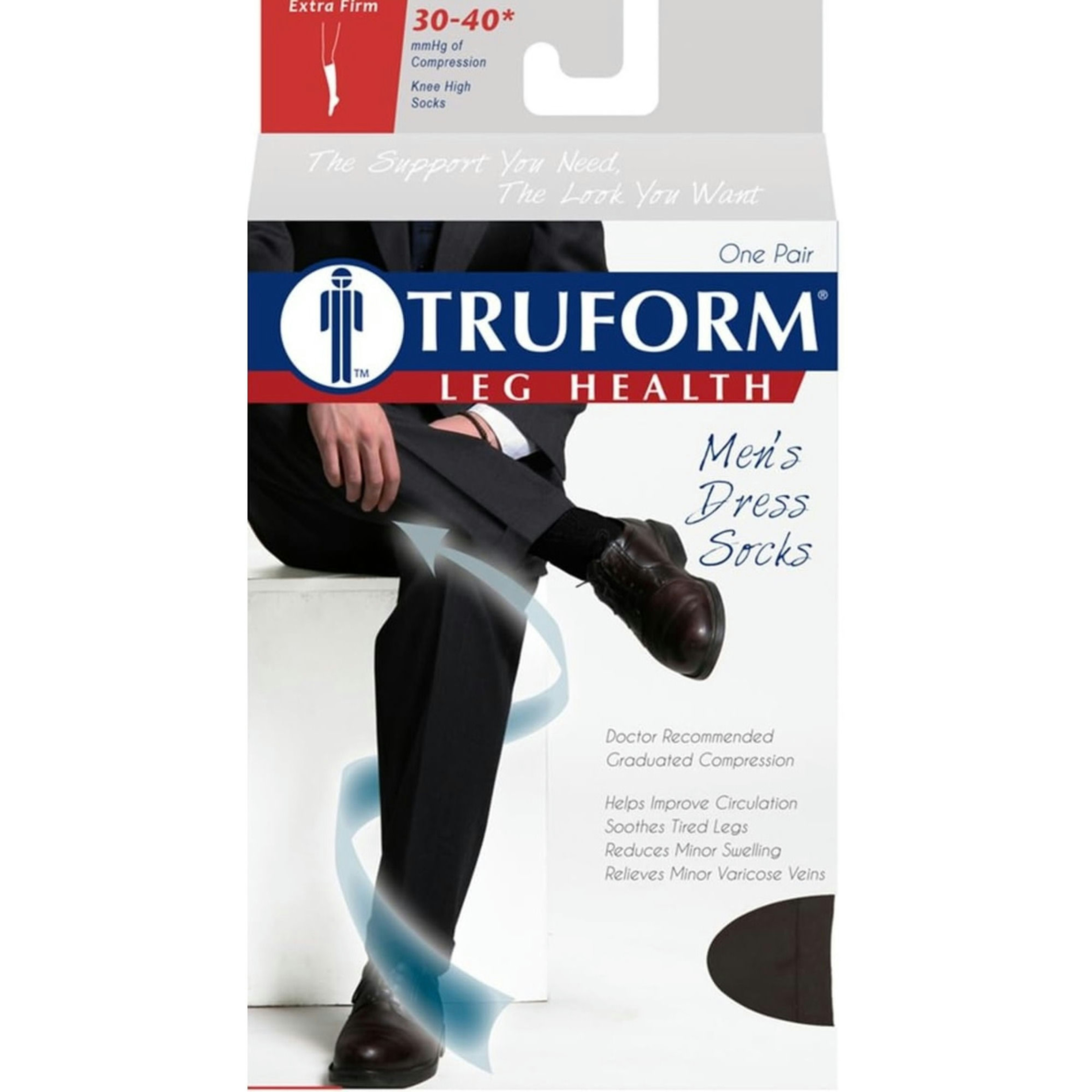 Truform Leg Health Men's Dress Socks