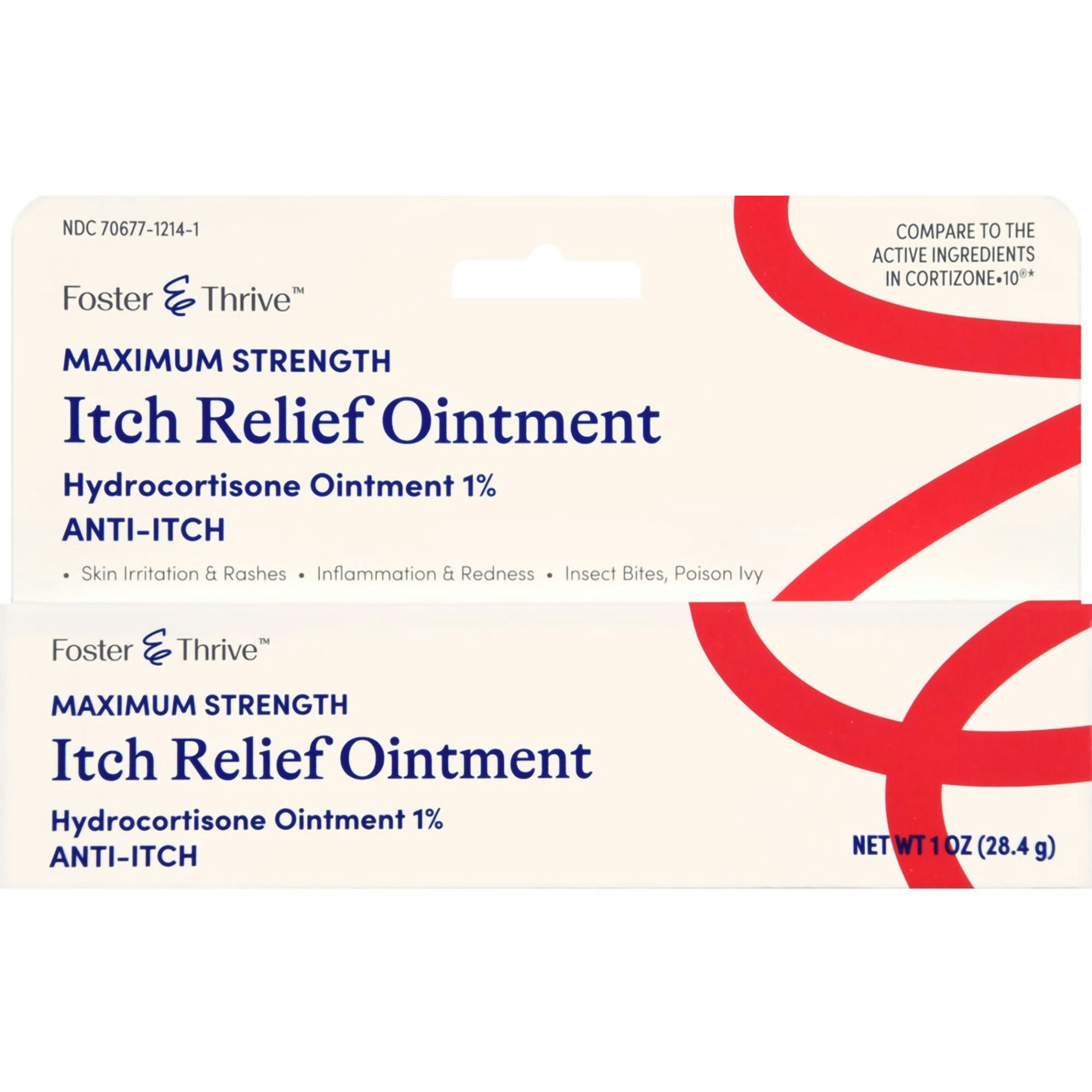 Foster & Thrive Hydrocortisone Maximum Strength Itch Relief Ointment