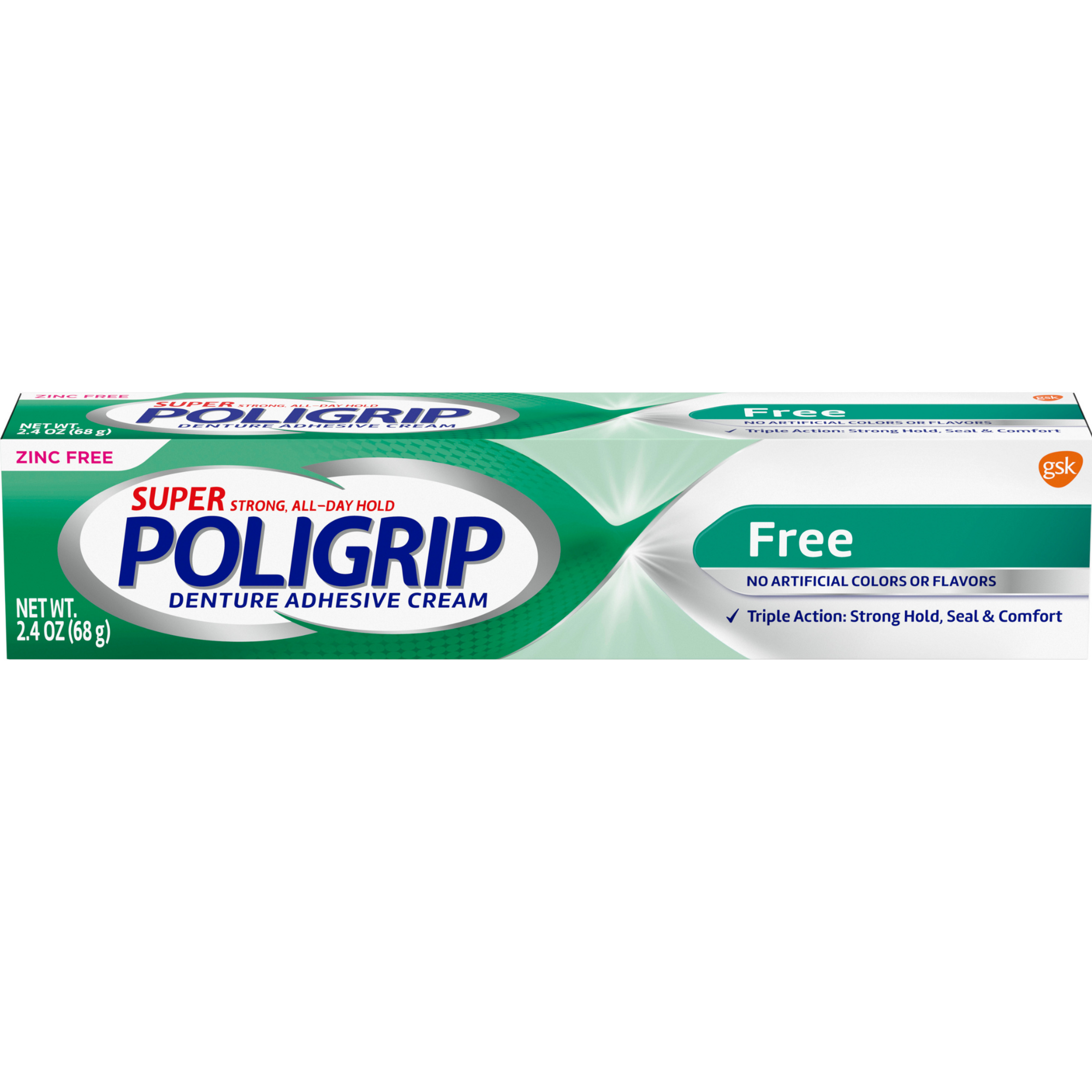 Super Poligrip Free Denture Adhesive Cream