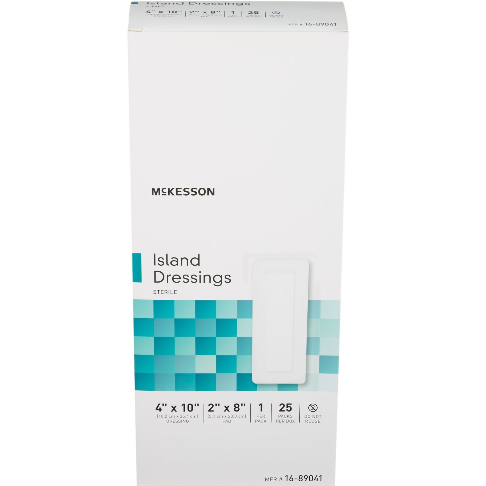 McKesson Rectangle Island Dressings, Sterile