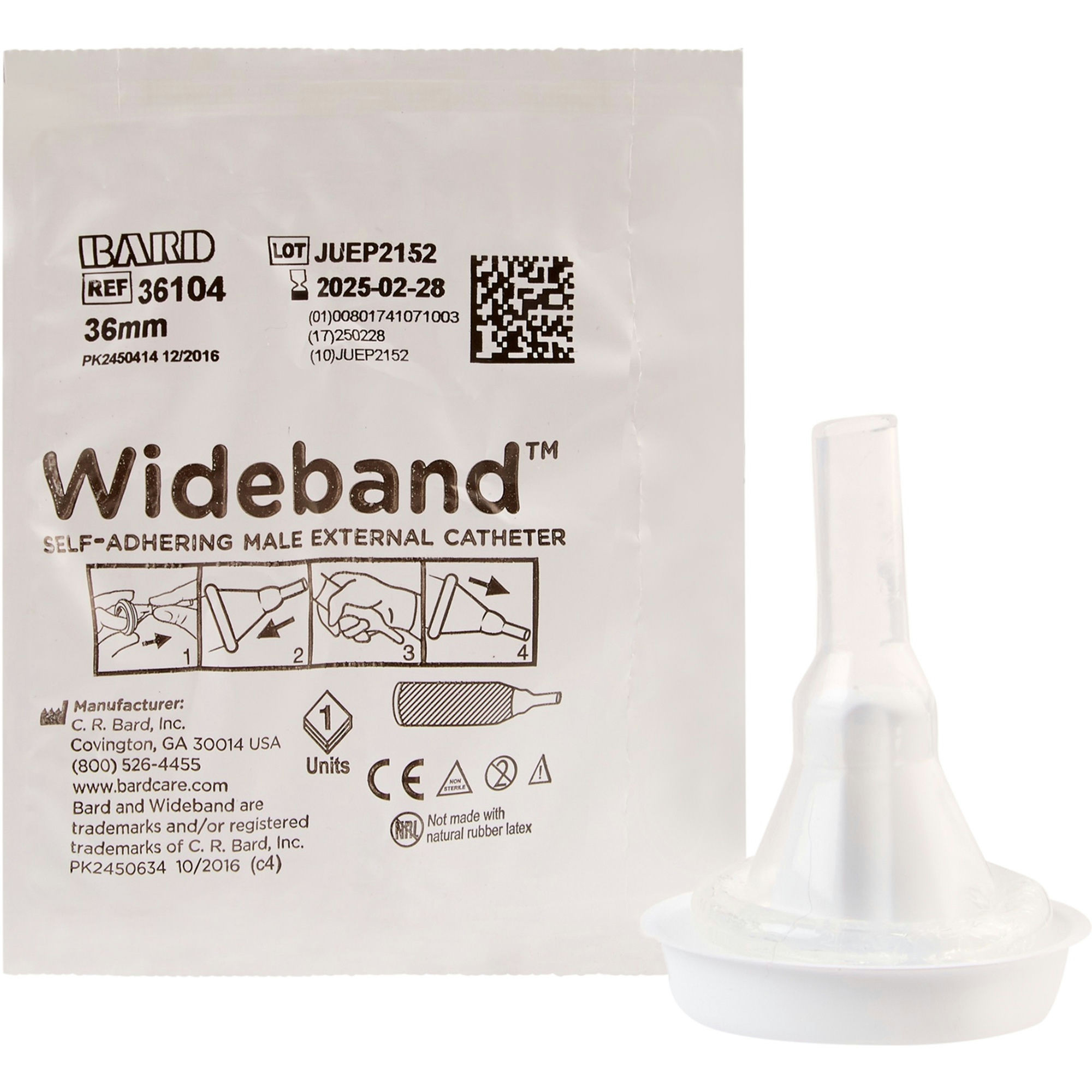 Bard Wide Band Male External Catheter