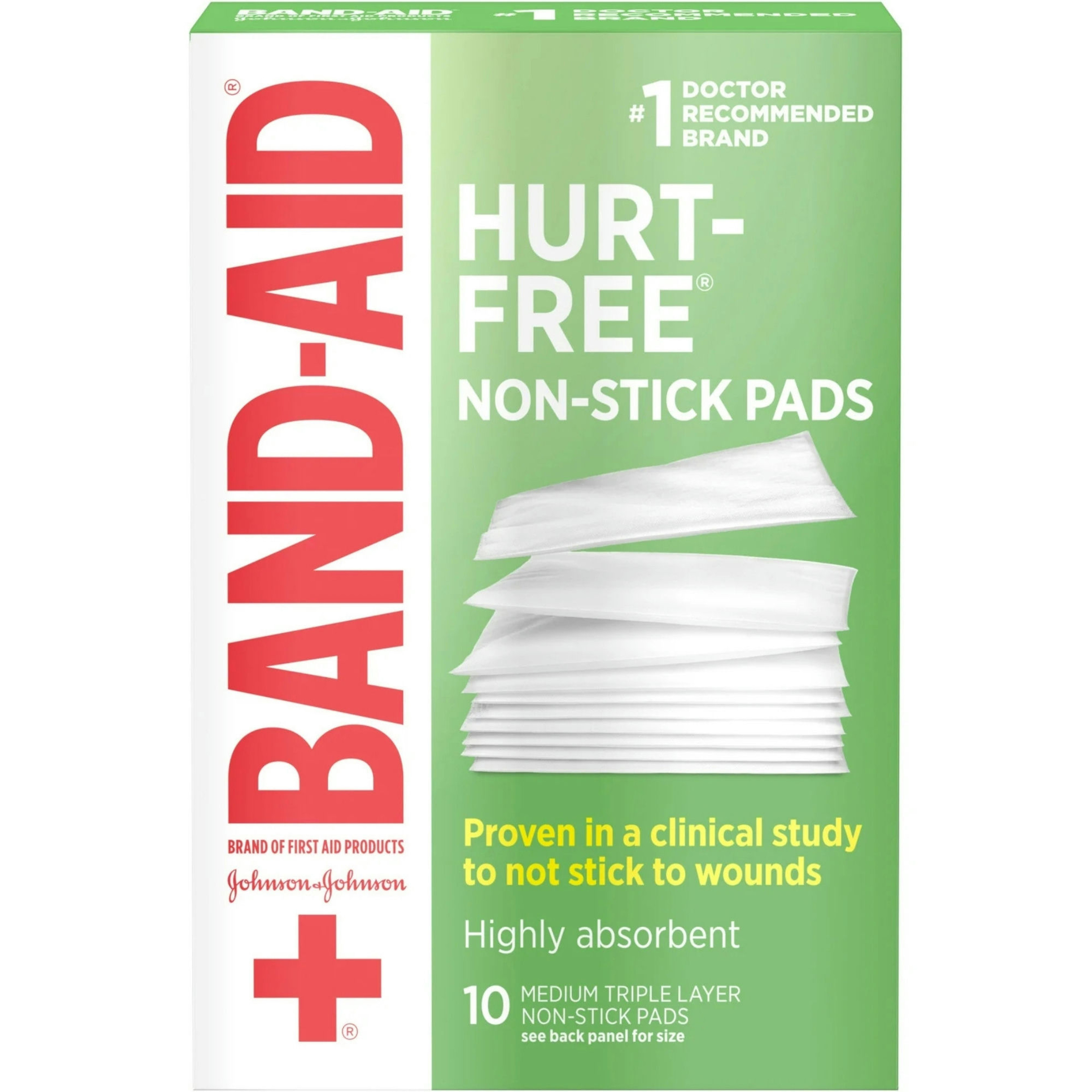 Band-Aid Hurt-Free Non-Stick Pads