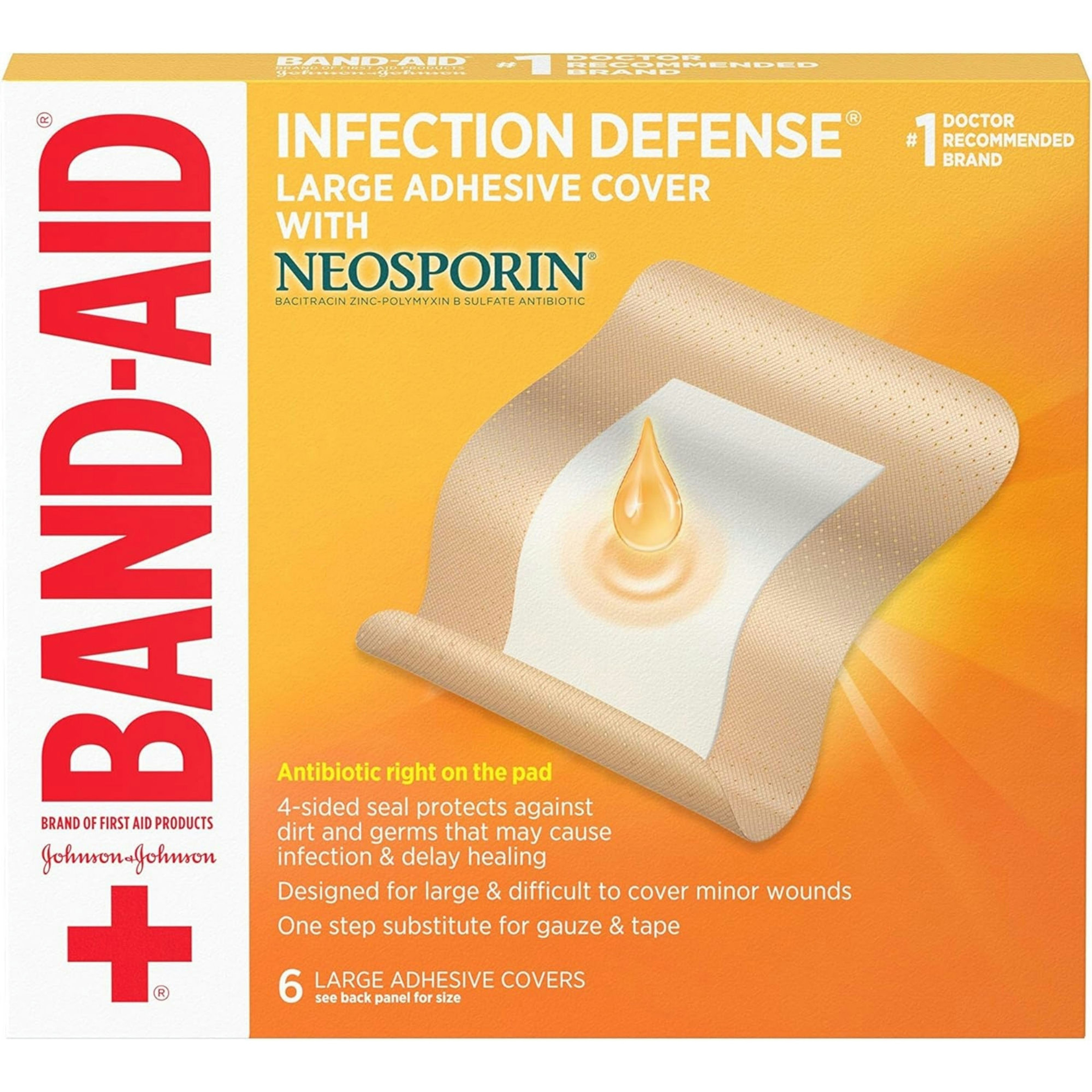 Band-Aid Infection Defense Bandages with Neosporin Antibiotic
