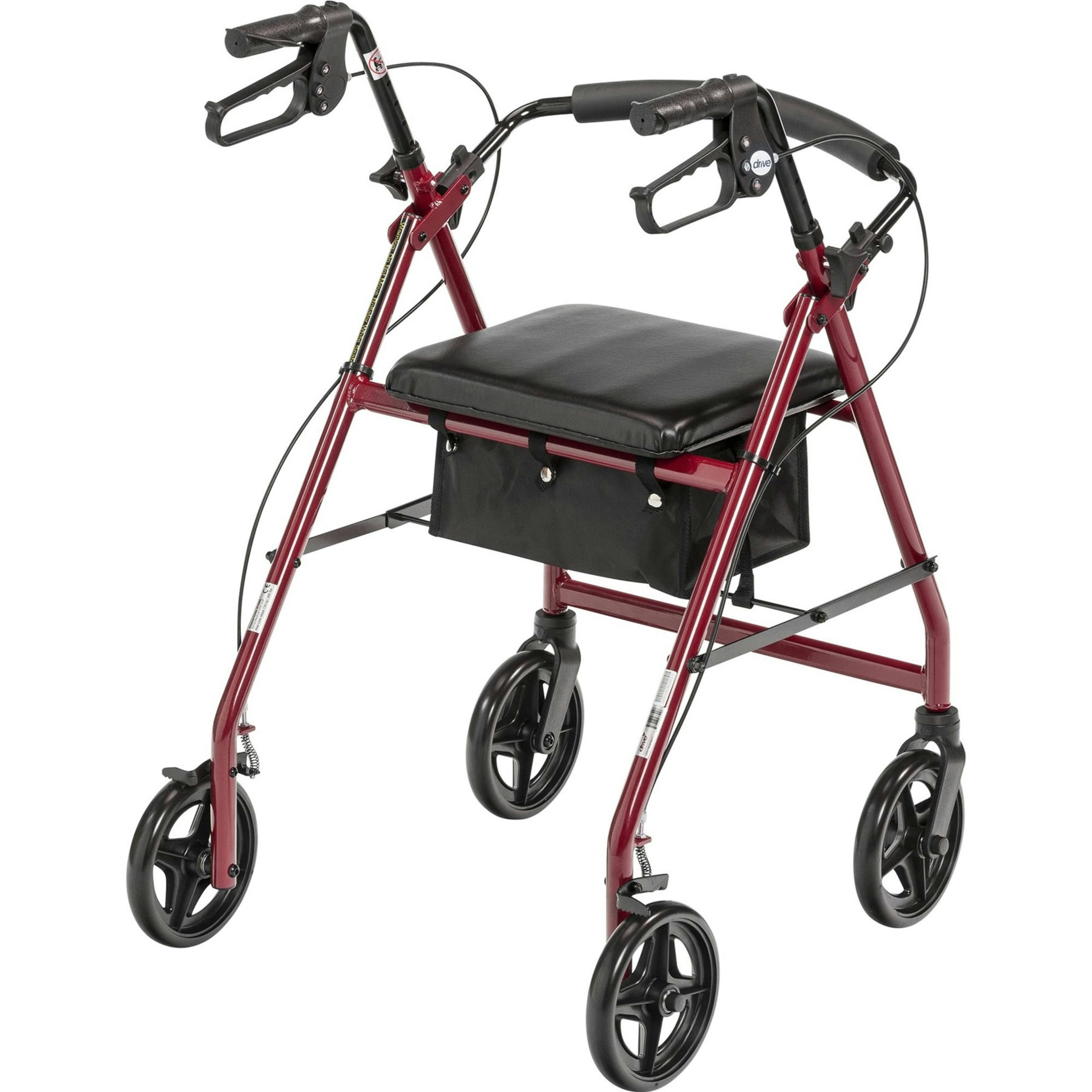 Mckesson Aluminum Adjustable Height 4 Wheel Rollator