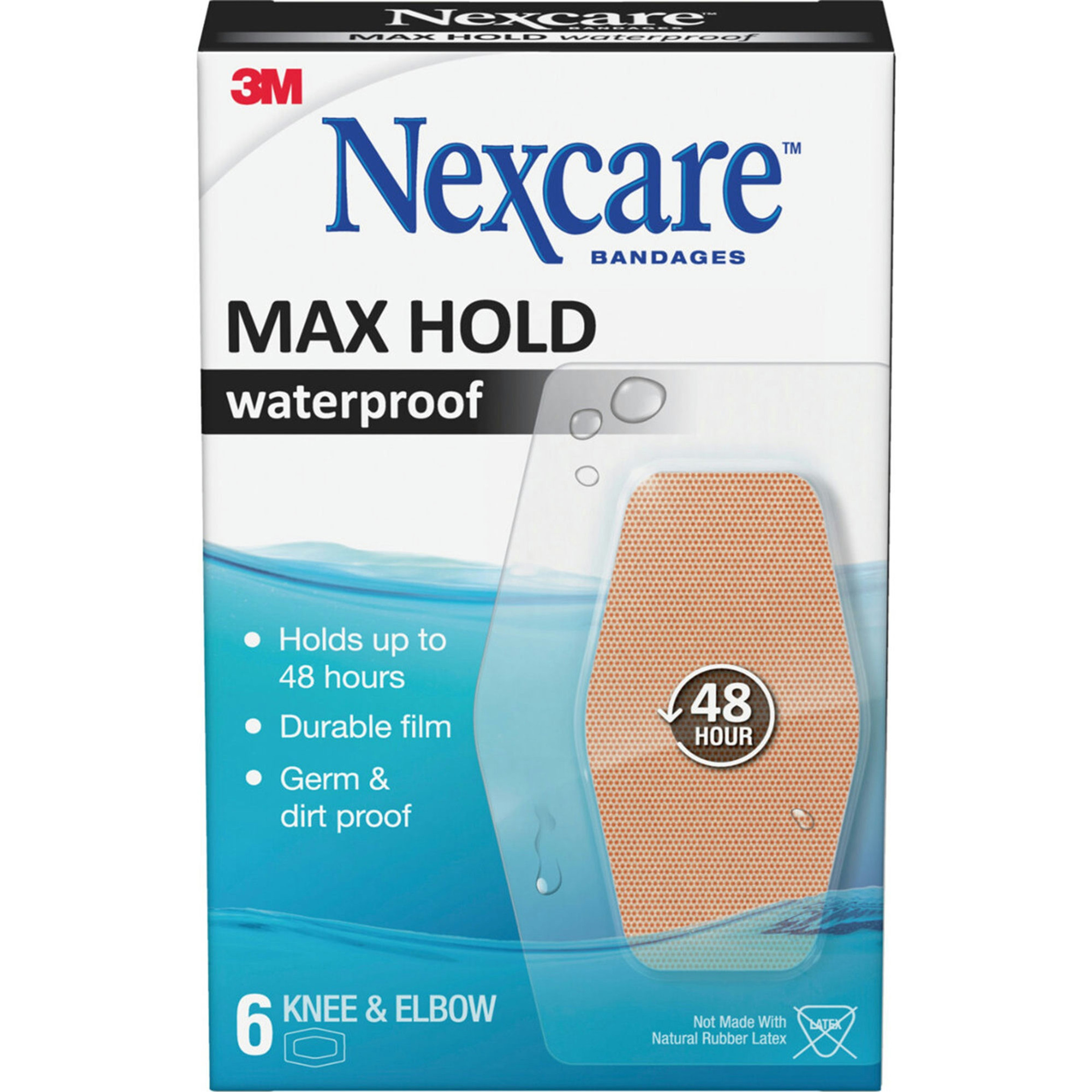 Nexcare Max Hold Waterproof Bandages