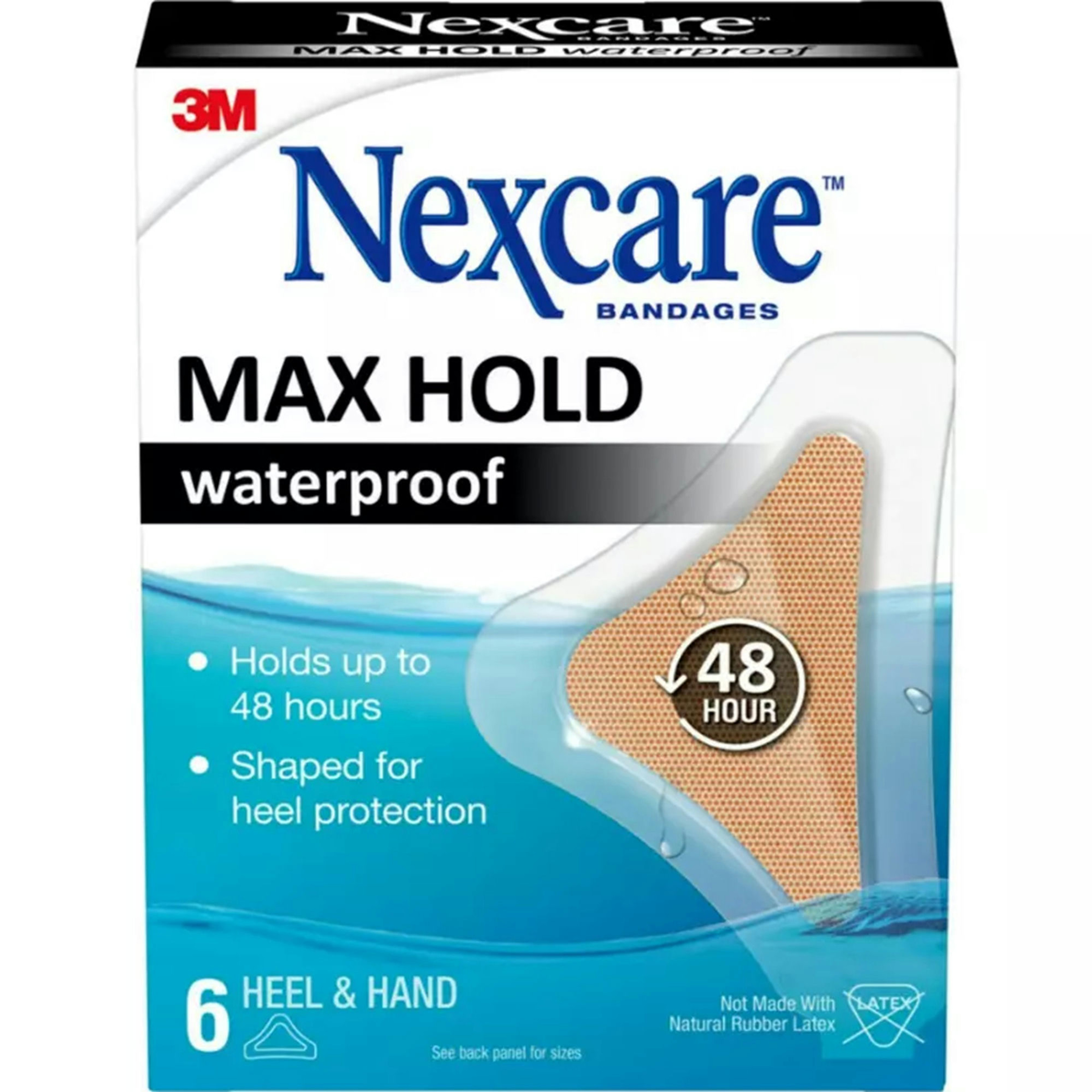 Nexcare Max Hold Waterproof Bandages