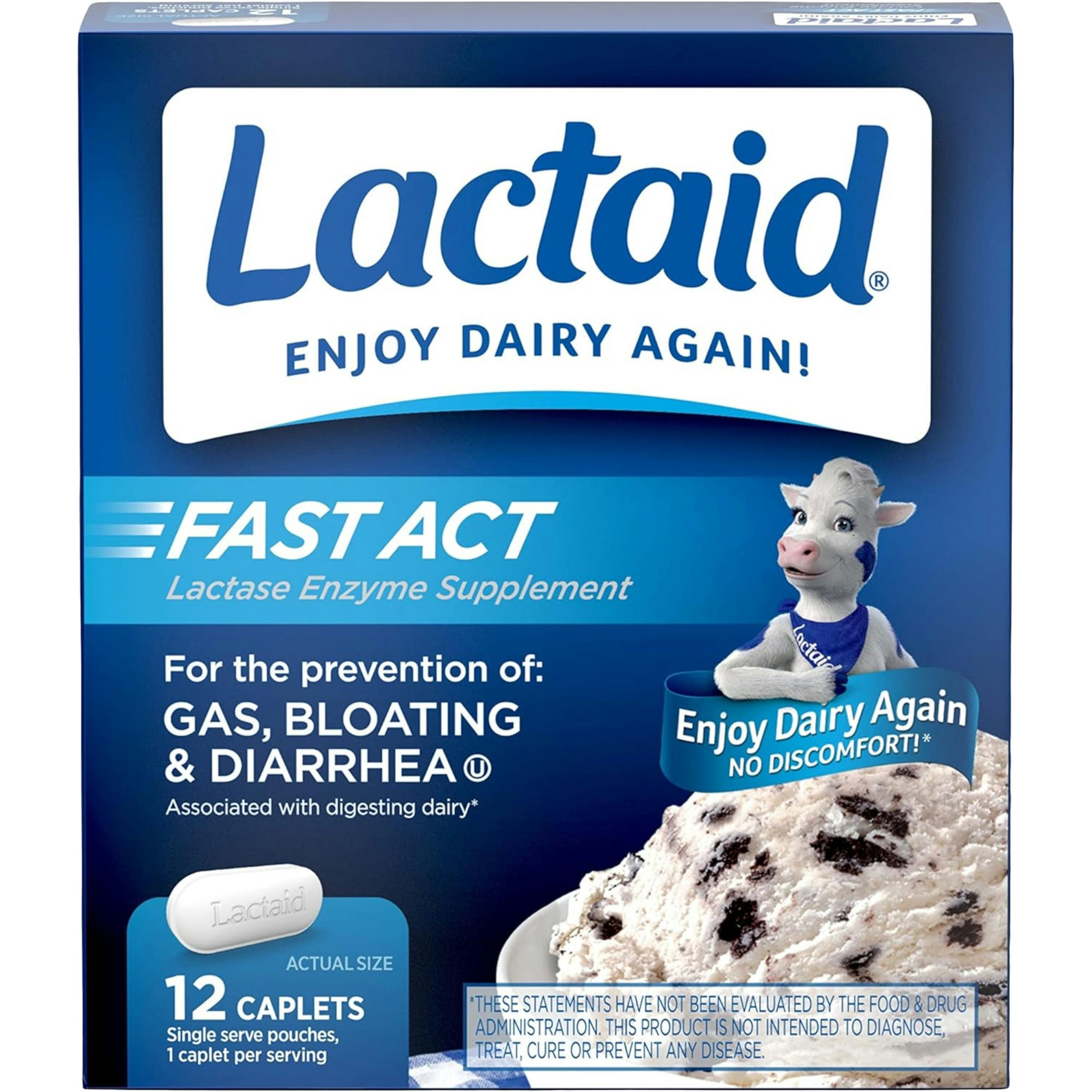 Lactaid Fast Act Lactase Enzyme