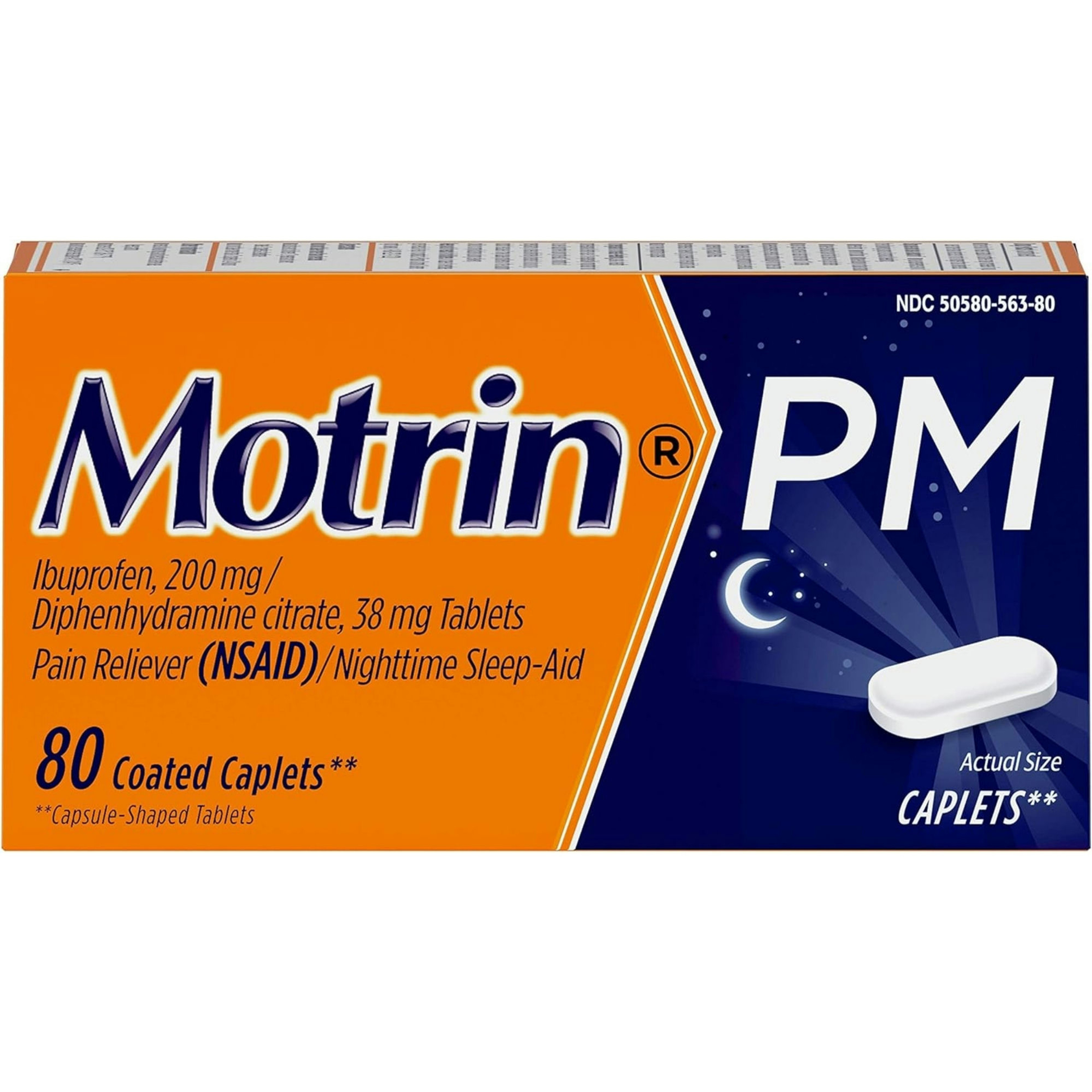 Motrin PM Caplets Nighttime Relief for Minor Pains