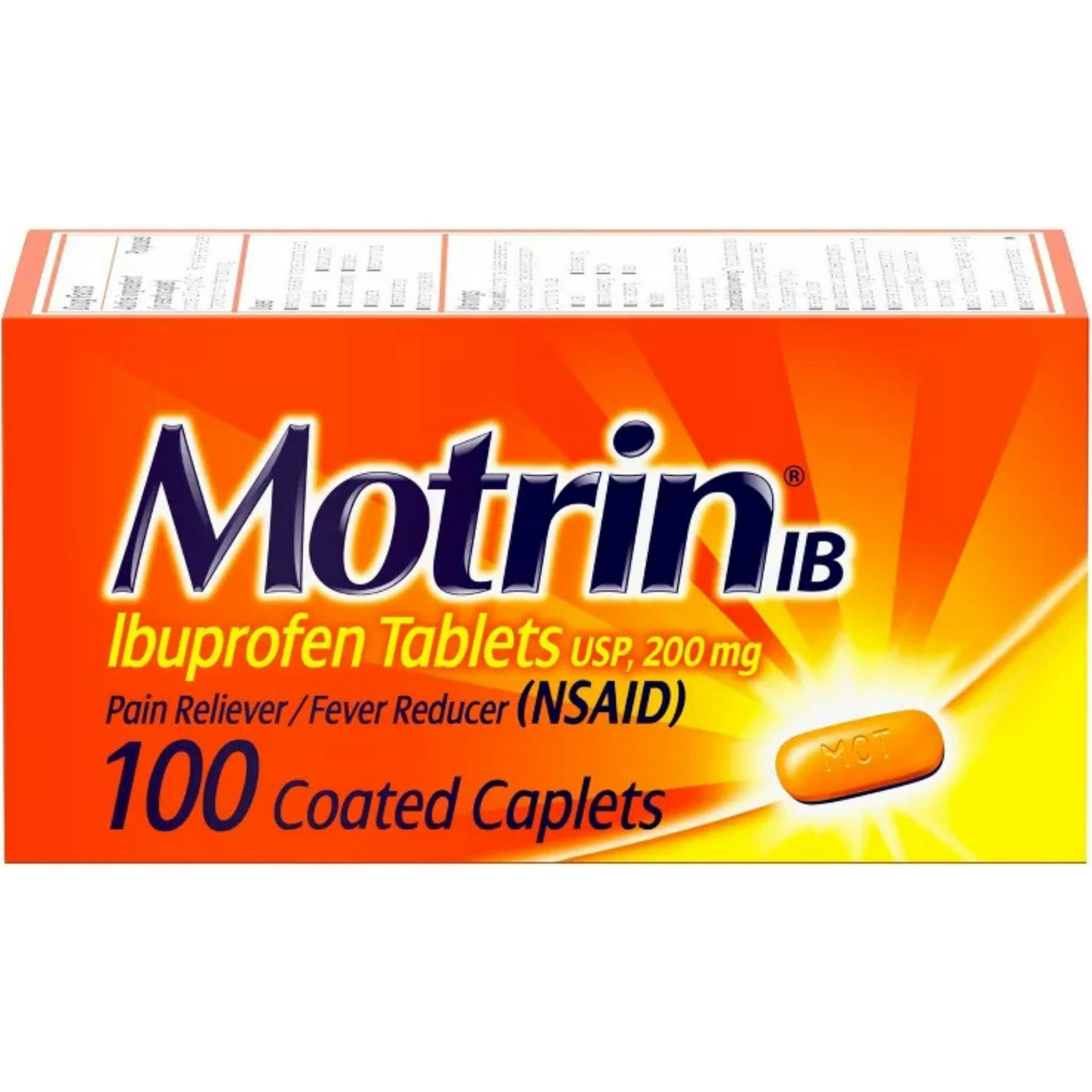 Motrin Tablets for Pain & Fever Relief