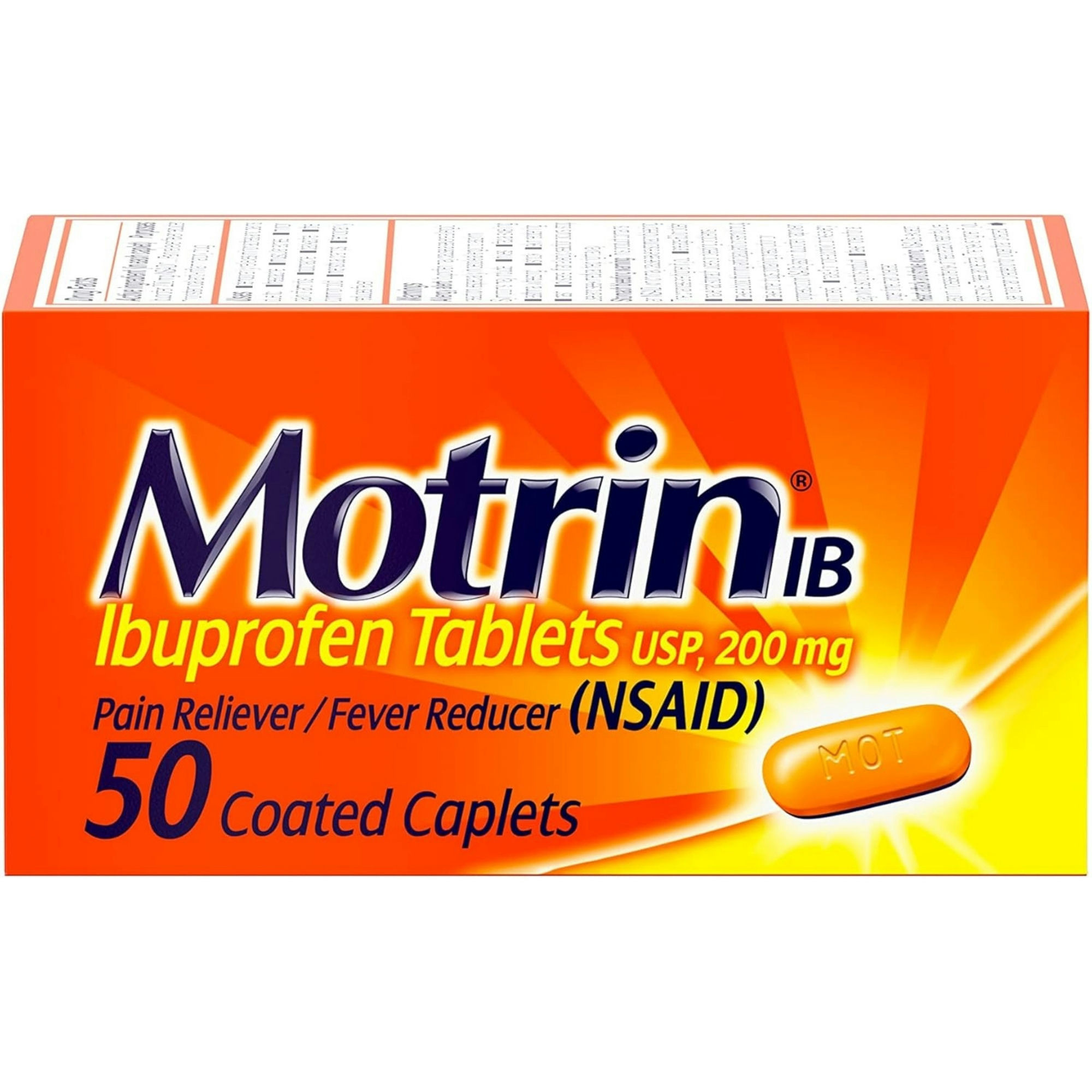 Motrin Tablets for Pain & Fever Relief