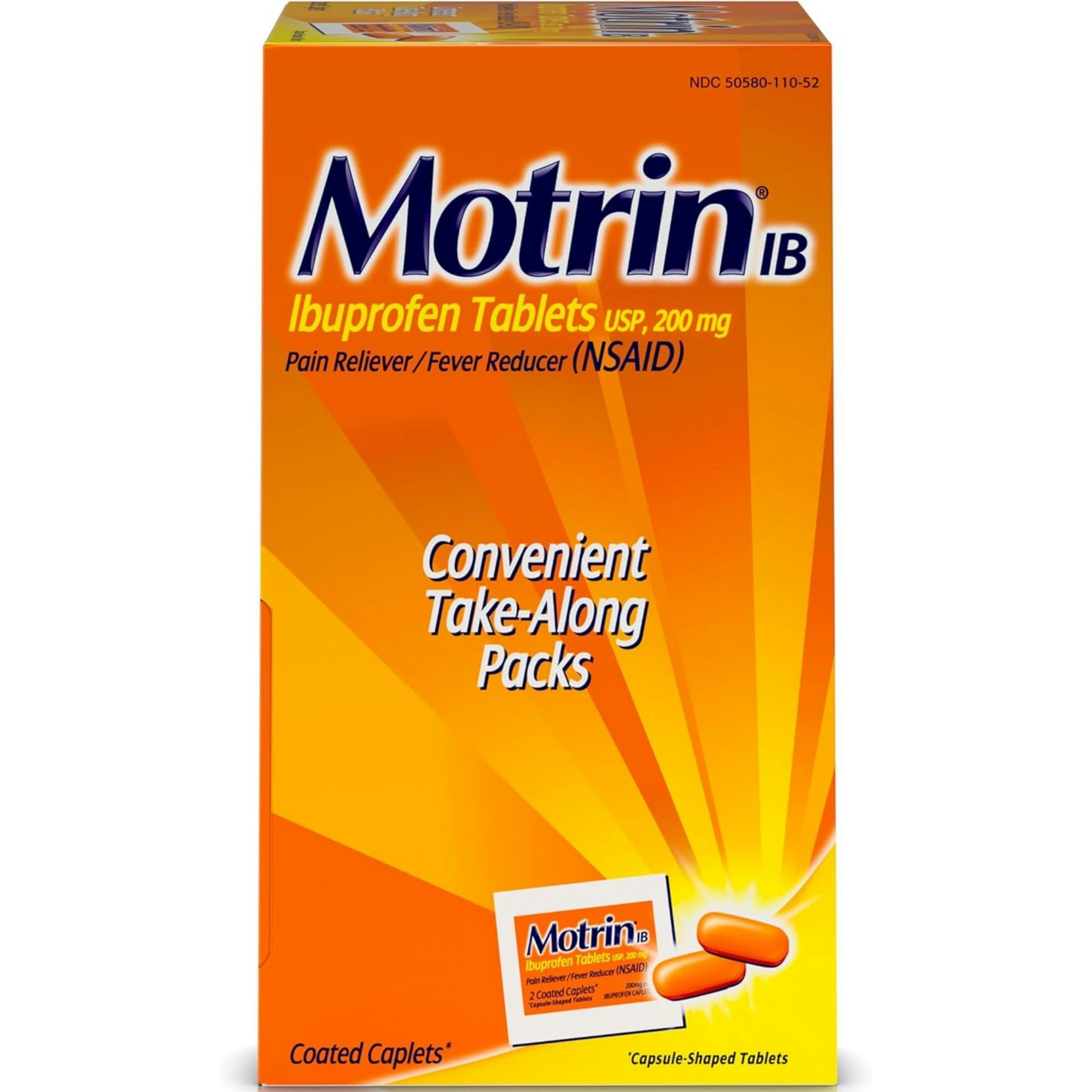 Motrin Pain Relief Convenient Take-Along Packs
