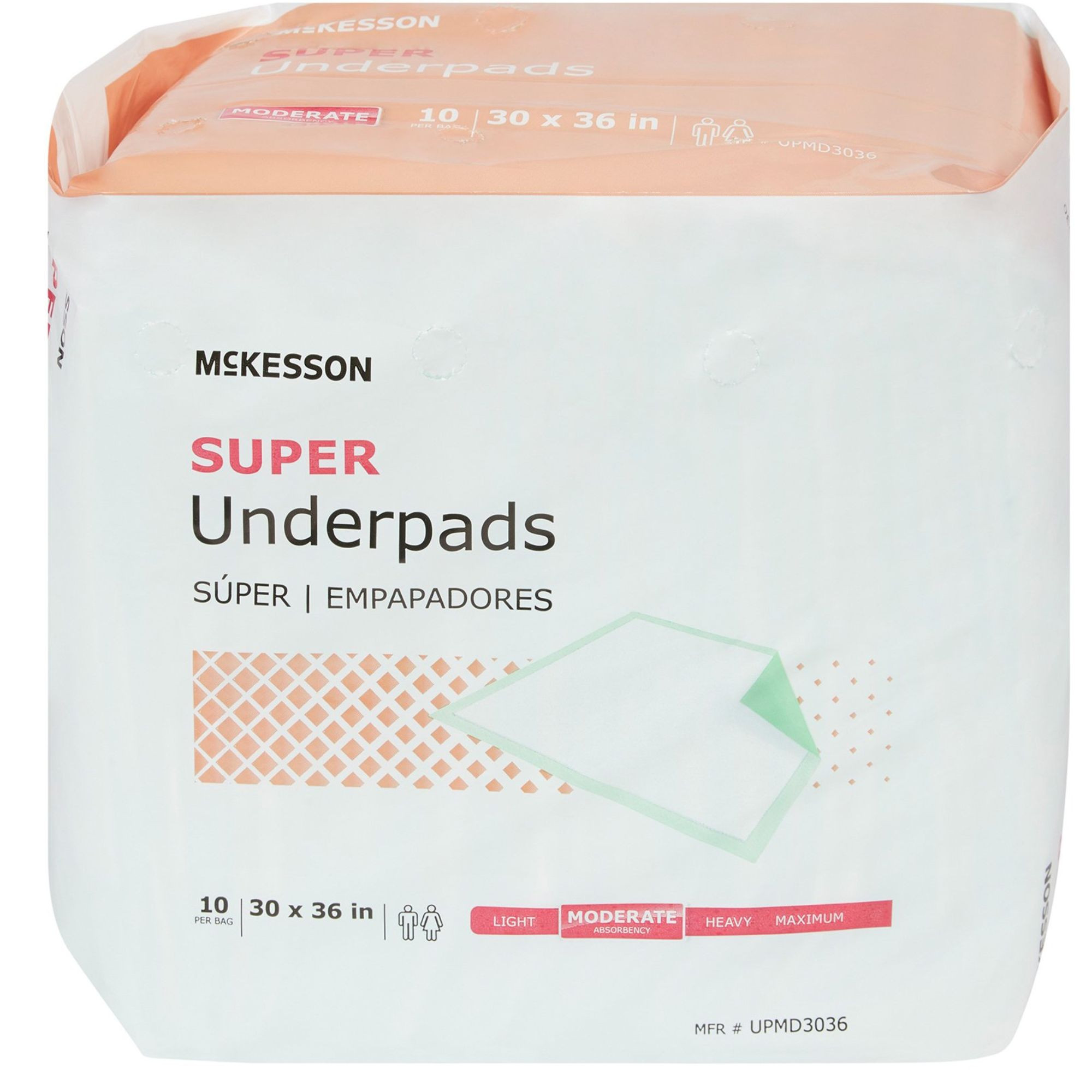 McKesson Super Underpads, Moderate Absorbency