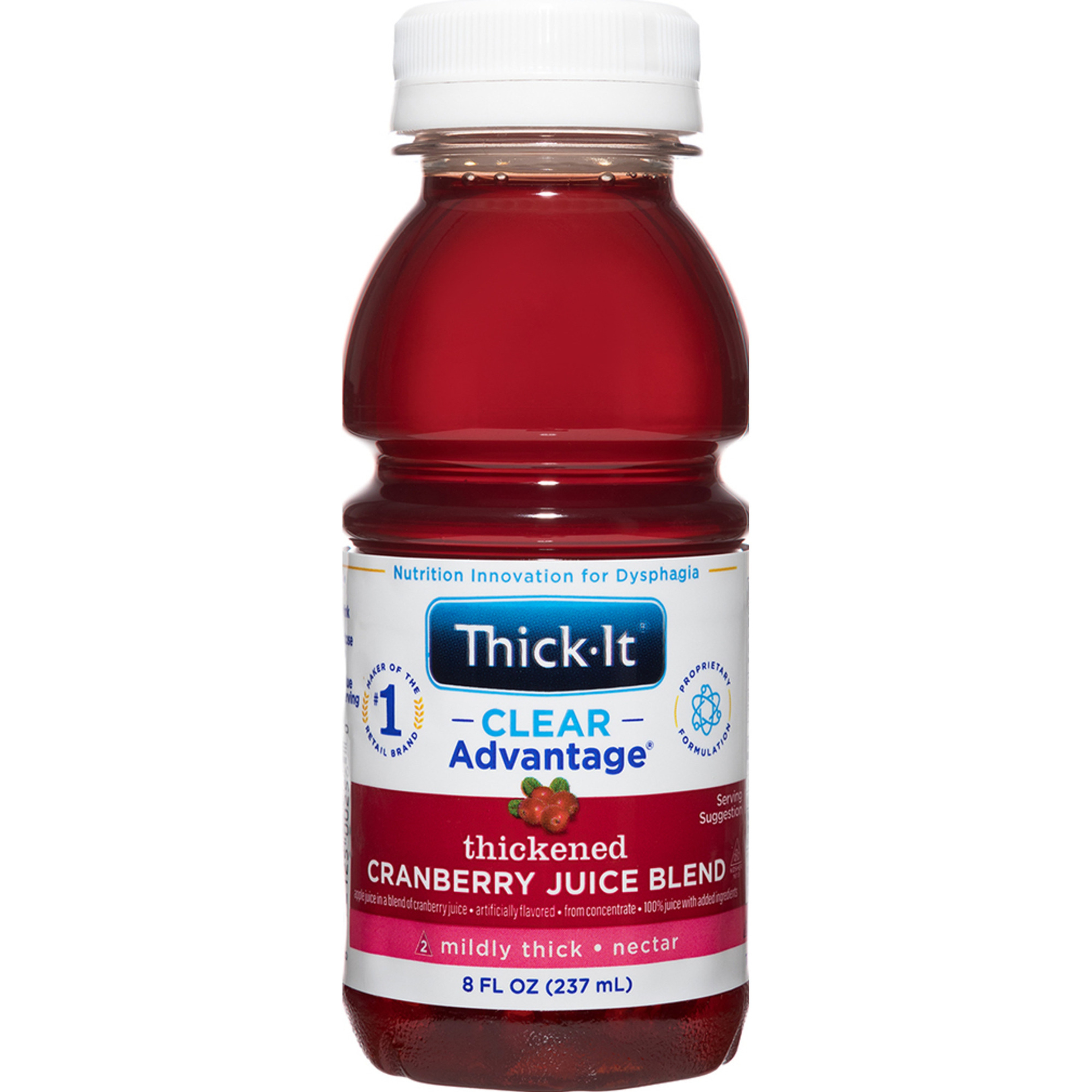 Thick-It Clear Advantage Thickened Cranberry Juice Blend, Mildly Thick, Nectar Consistency
