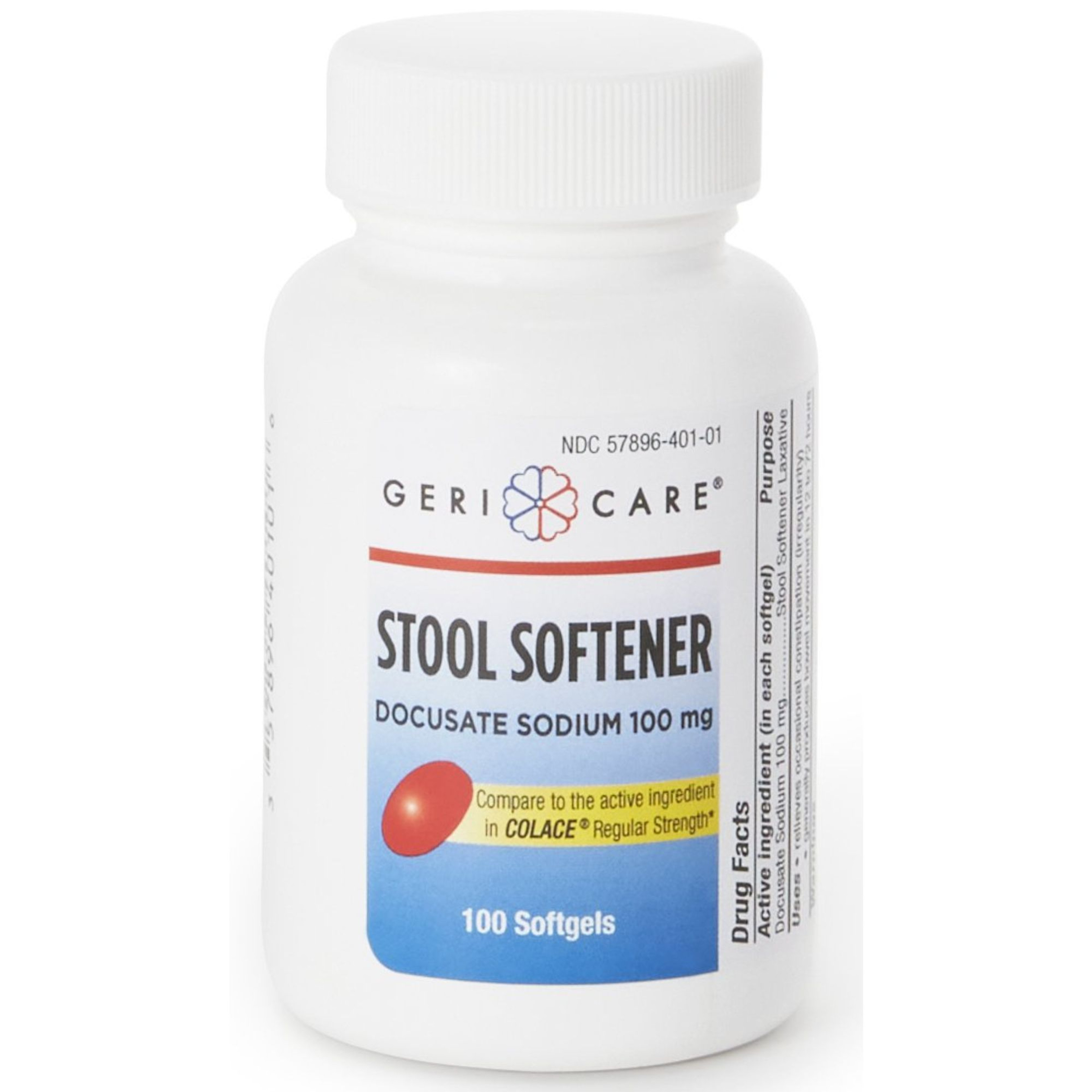 Geri-Care Stool Softener Docusate Sodium, 100 mg Strength